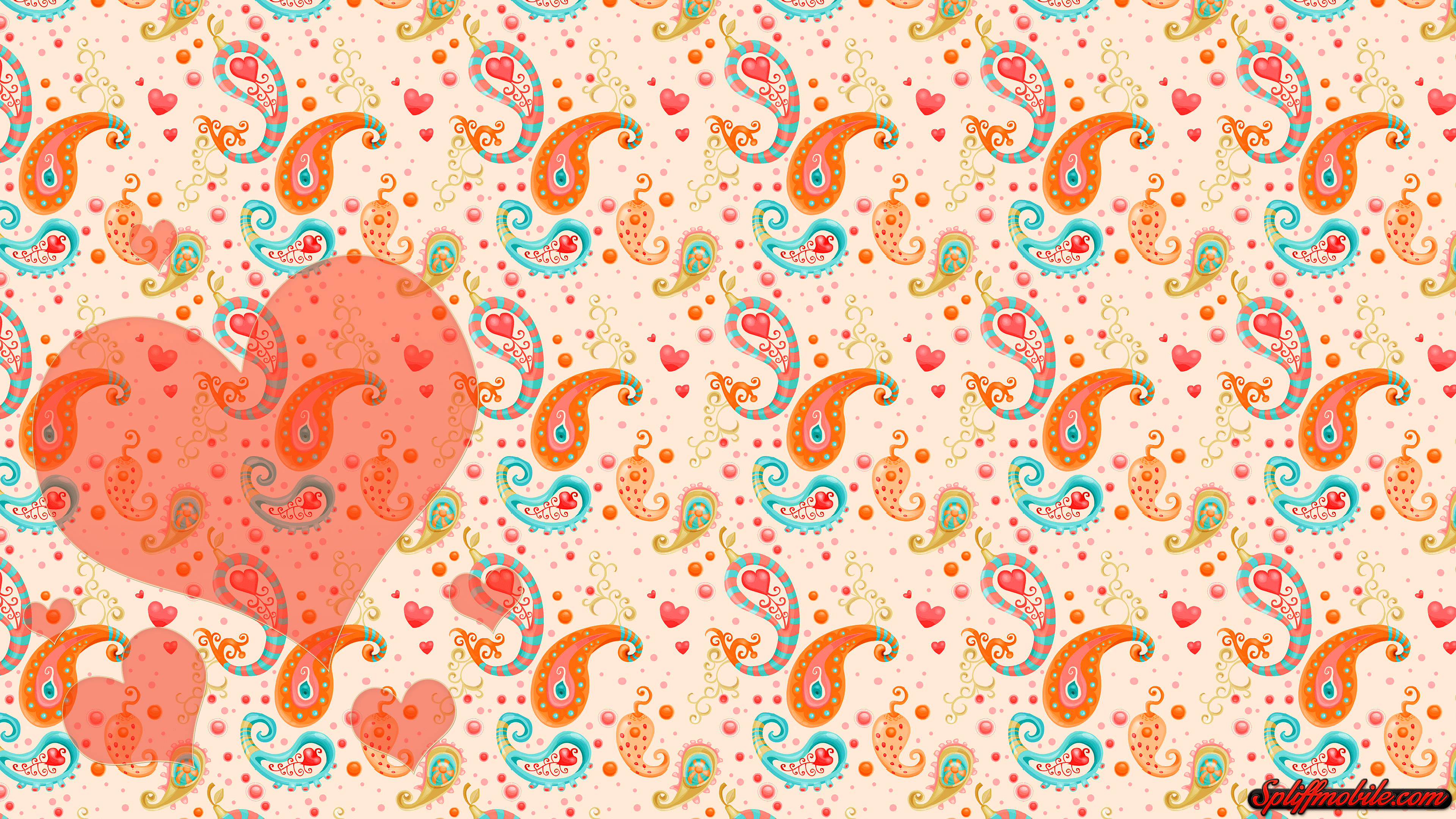 3840x2160 HD Pretty Paisley Wallpaper