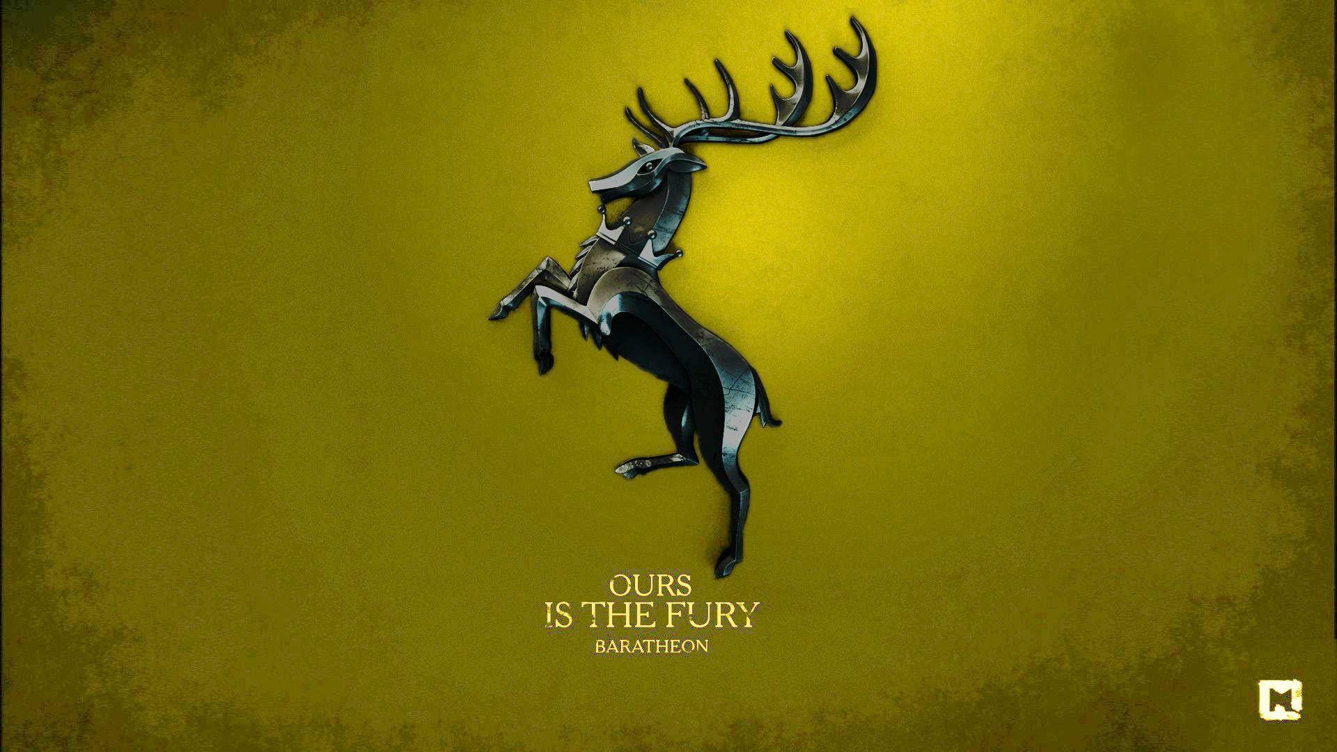 1920x1080 Baratheon 3D sigil colorized