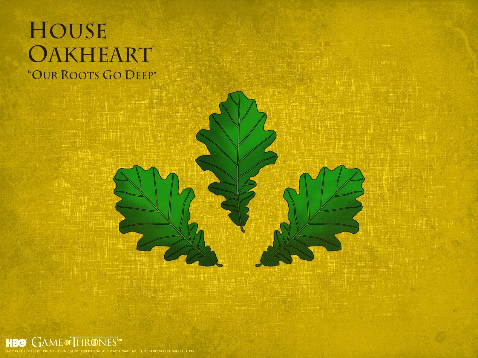 1600x1200 House Oakheart of Thrones Wallpaper