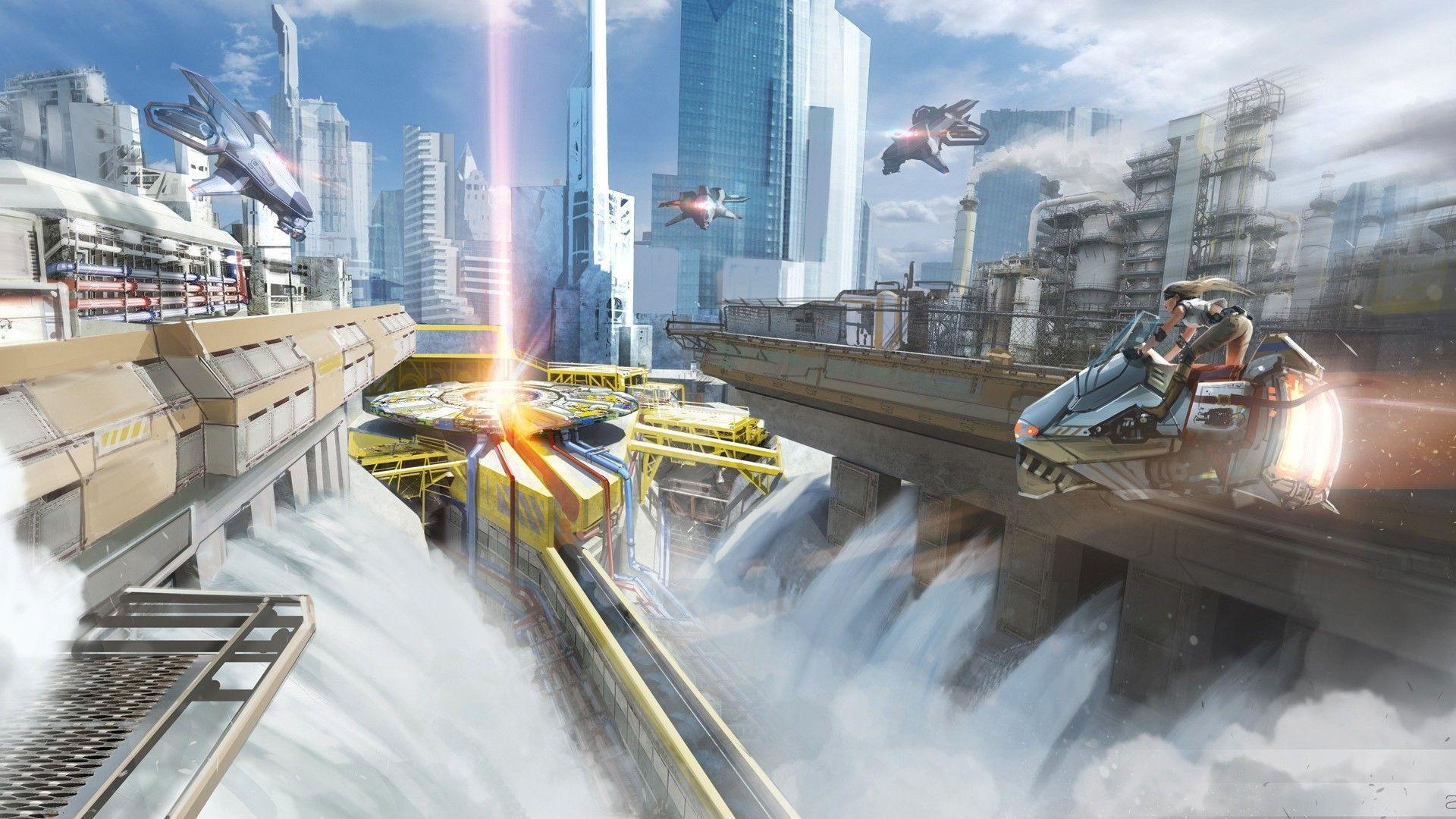 1920x1080 artwork, Fantasy Art, Futuristic, City Wallpaper HD / Desktop and Mobile Background