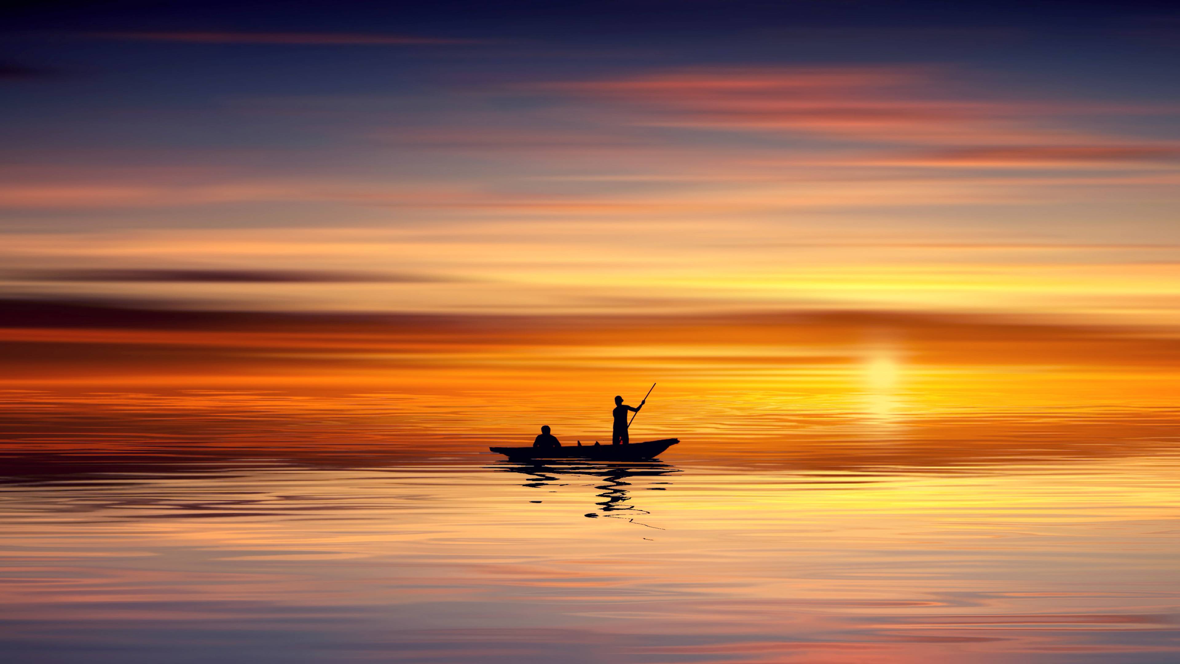 3840x2160 Alone In Sea 4k 4K Wallpaper, HD Nature 4K Wallpaper, Image, Photo and Background