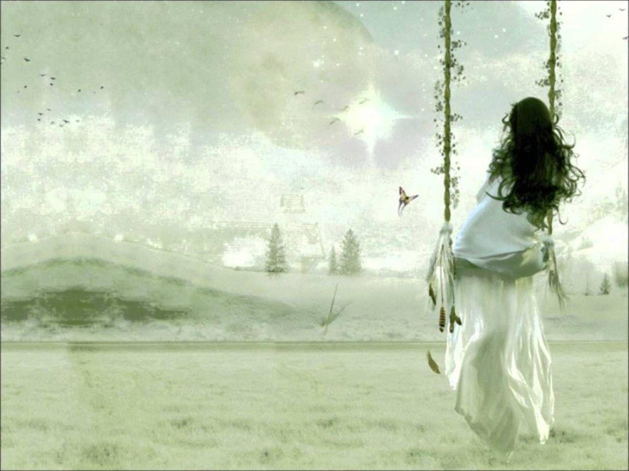 1280x960 Magical Places and Beautiful Things. Alone girl, Daydream, One with nature