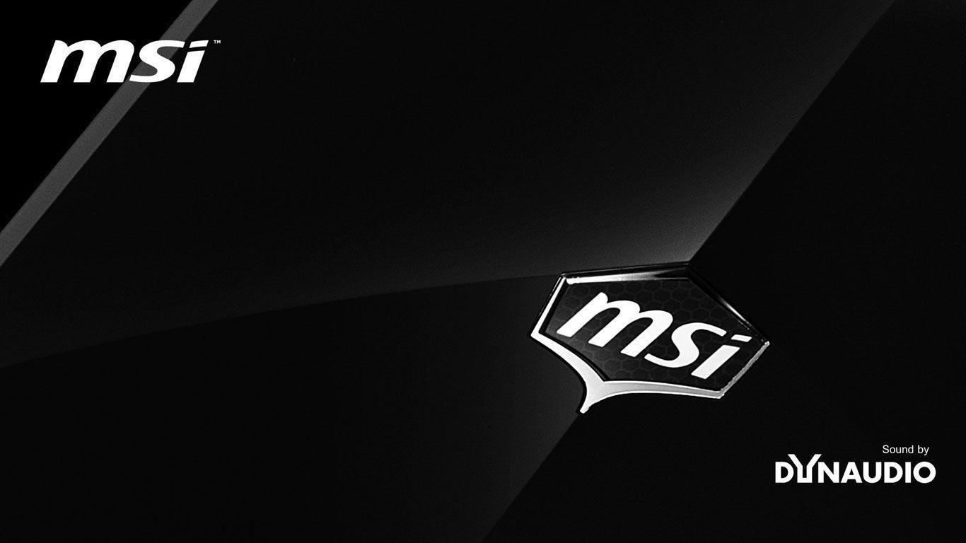 1366x768 MSI Black Wallpaper