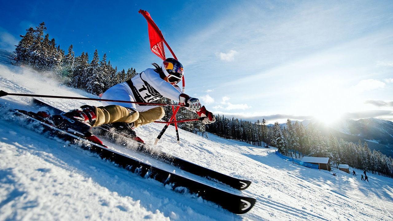 1280x720 Freestyle skiing Wallpaper for Android