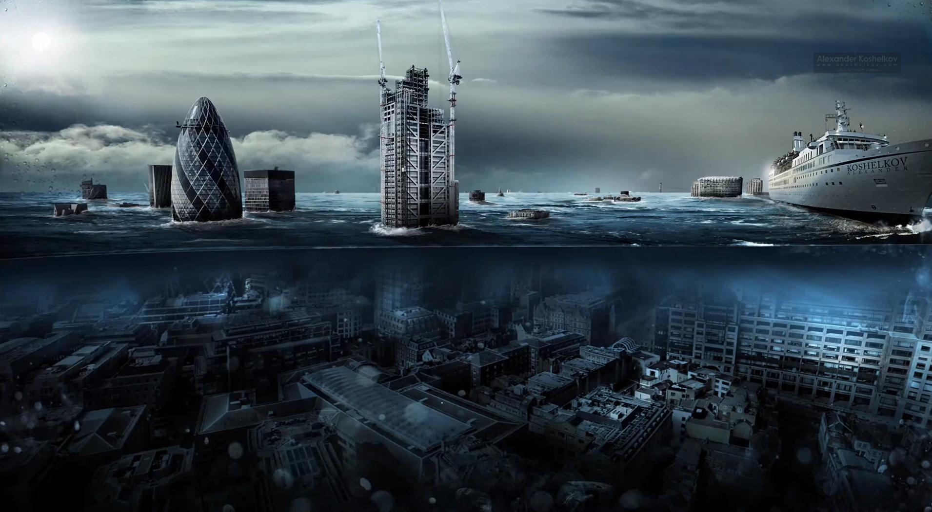 1911x1051 Where Can I Find More Like This? (Cities Underwater, Destroyed Abandoned Cities, Post Apocalypse, Etc.)