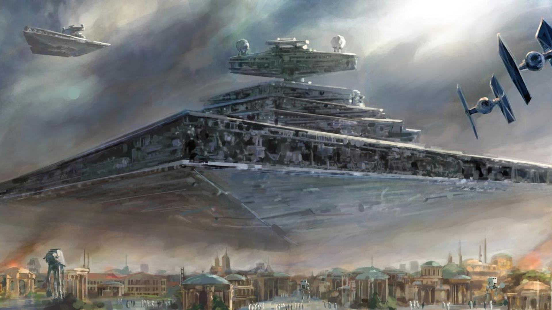 1920x1080 star wars destroy artwork city HD Wallpaper wallpaper