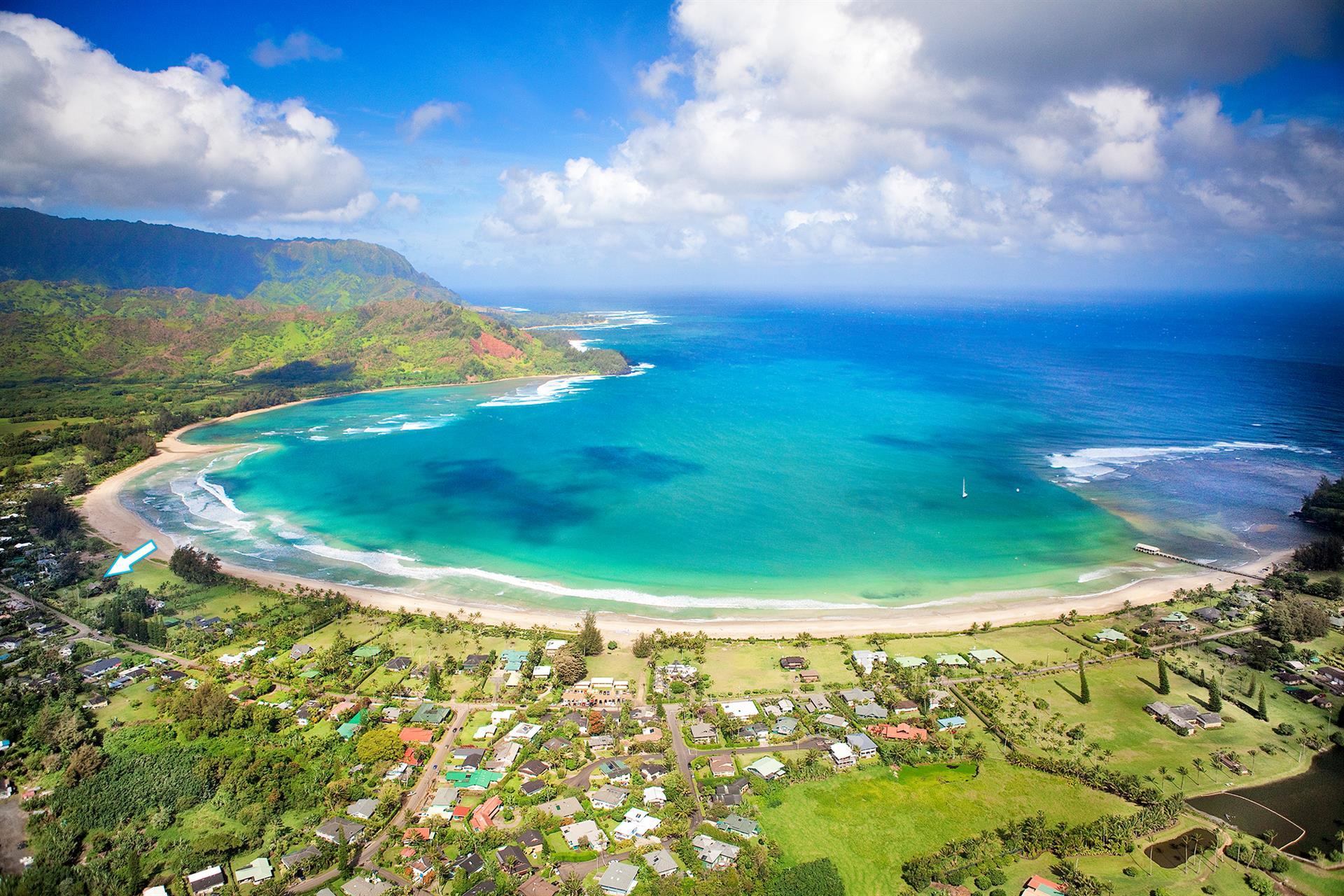 1920x1280 Hanalei Bay Hawaii United States Bay Kauai