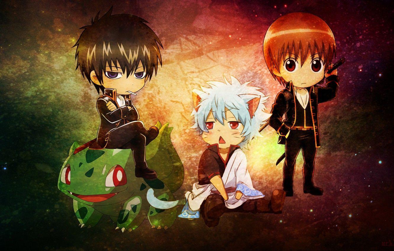 1332x850 Photo Wallpaper Neko, Anime, Pokemon, Bulbasaur, Gintama, Chibi Wallpaper & Background Download