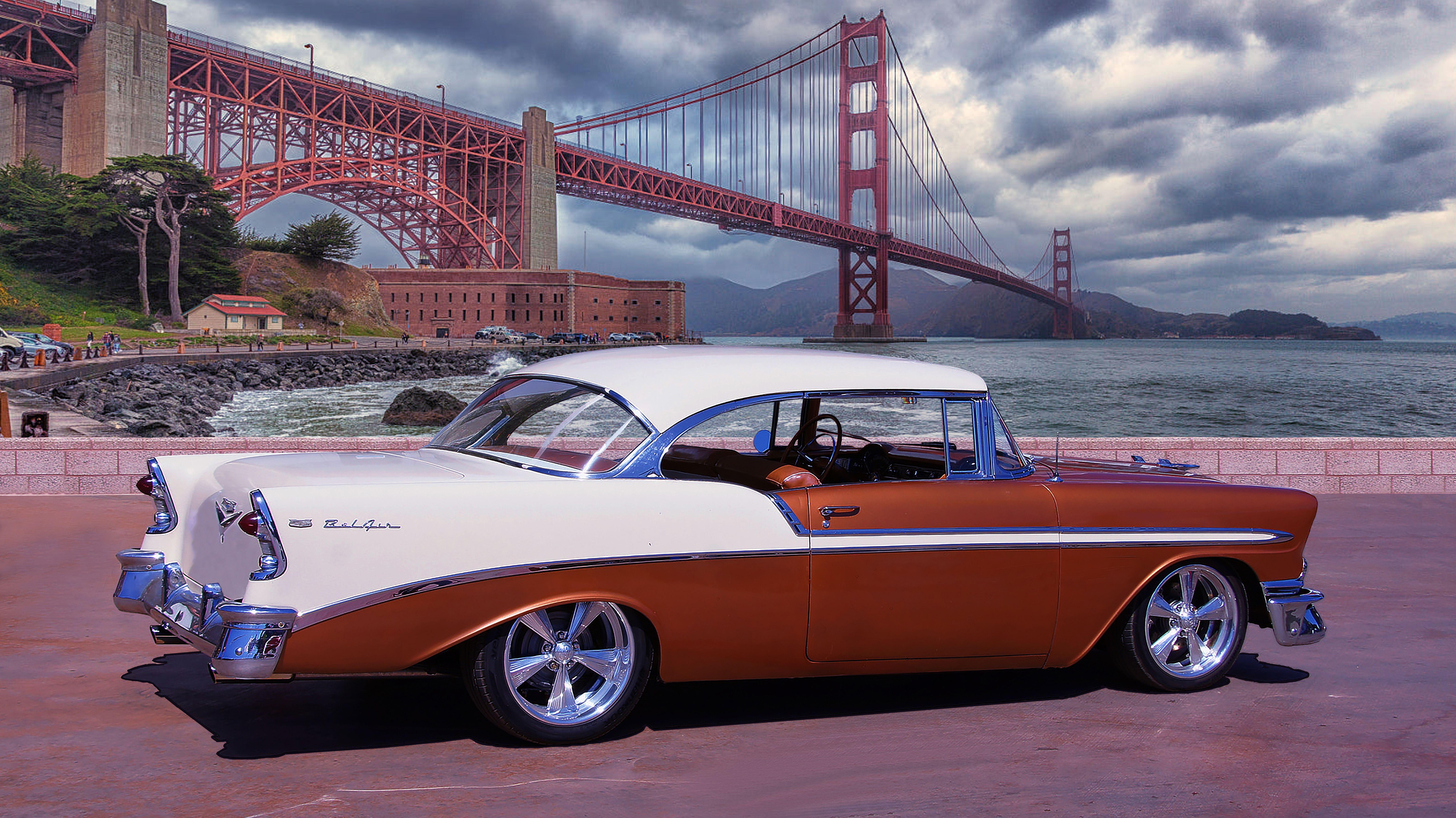8533x4796 Chevy Belair Hardtop (two Tone) Definition Wallpaper. High def wallpaper, Chevy, Two tone