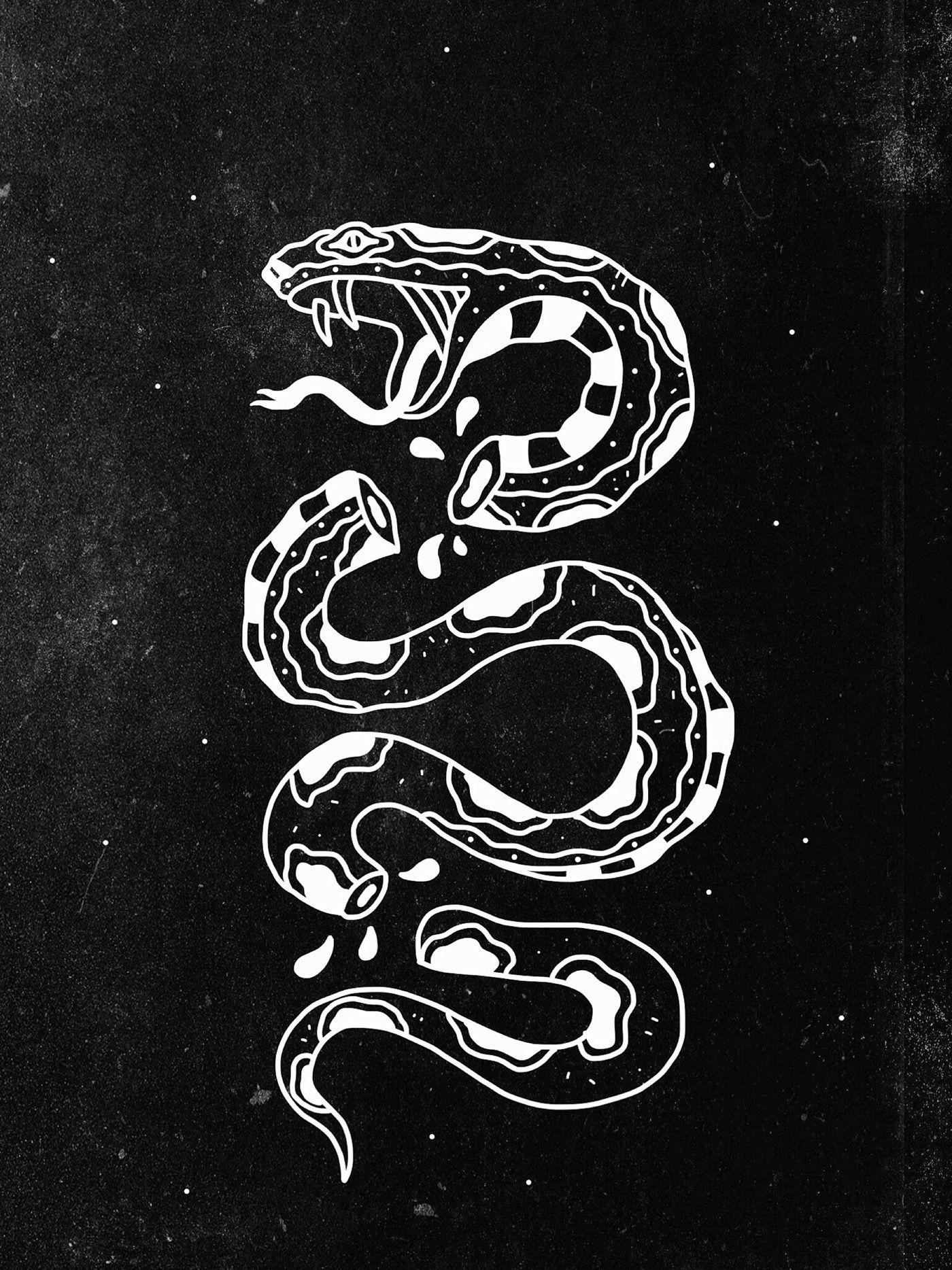 1400x1868 Darkness Will Consume You. Graphic design tattoos, Tattoo posters, Snake illustration