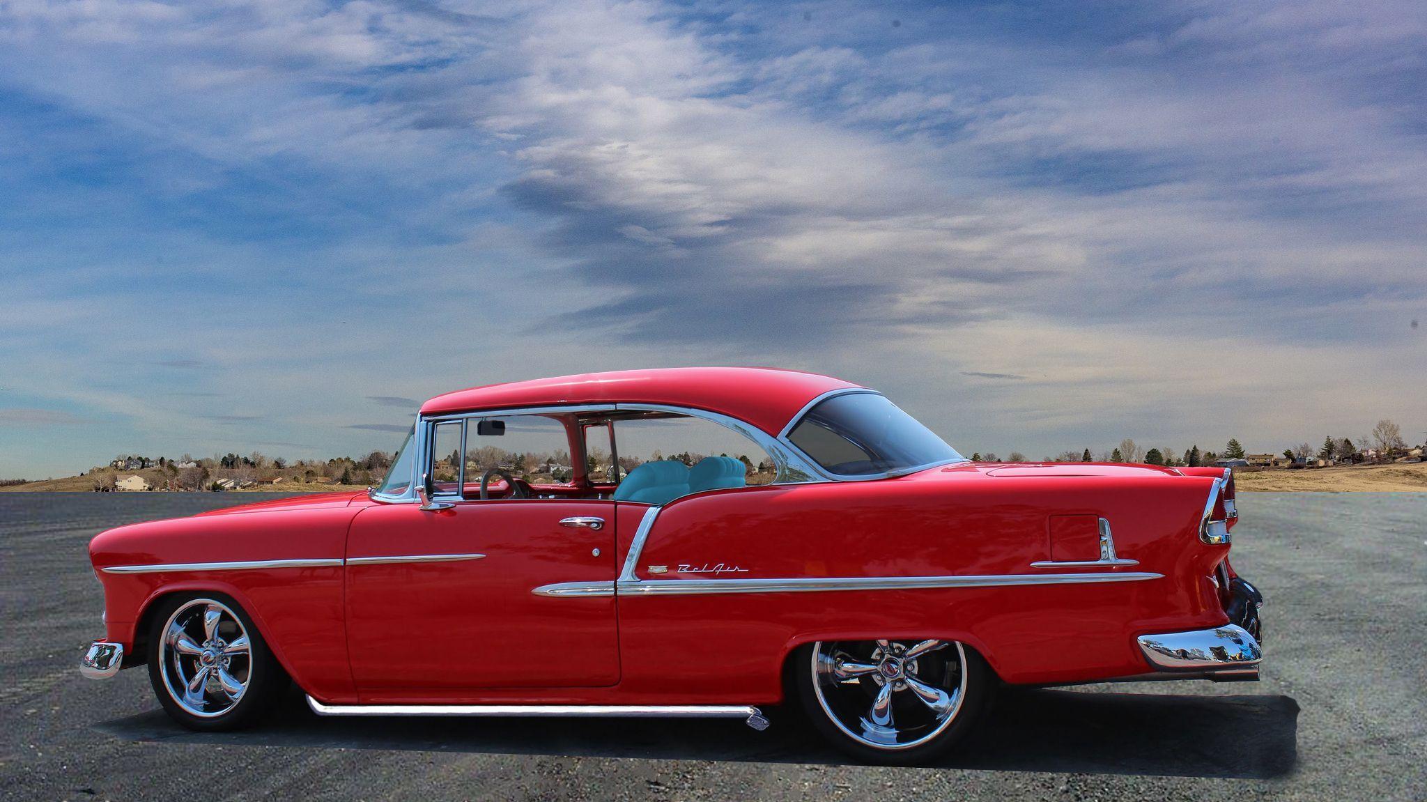 2048x1151 Chevy Belair Hardtop (red) Definition Wallpaper chevy, Chevy, High def wallpaper