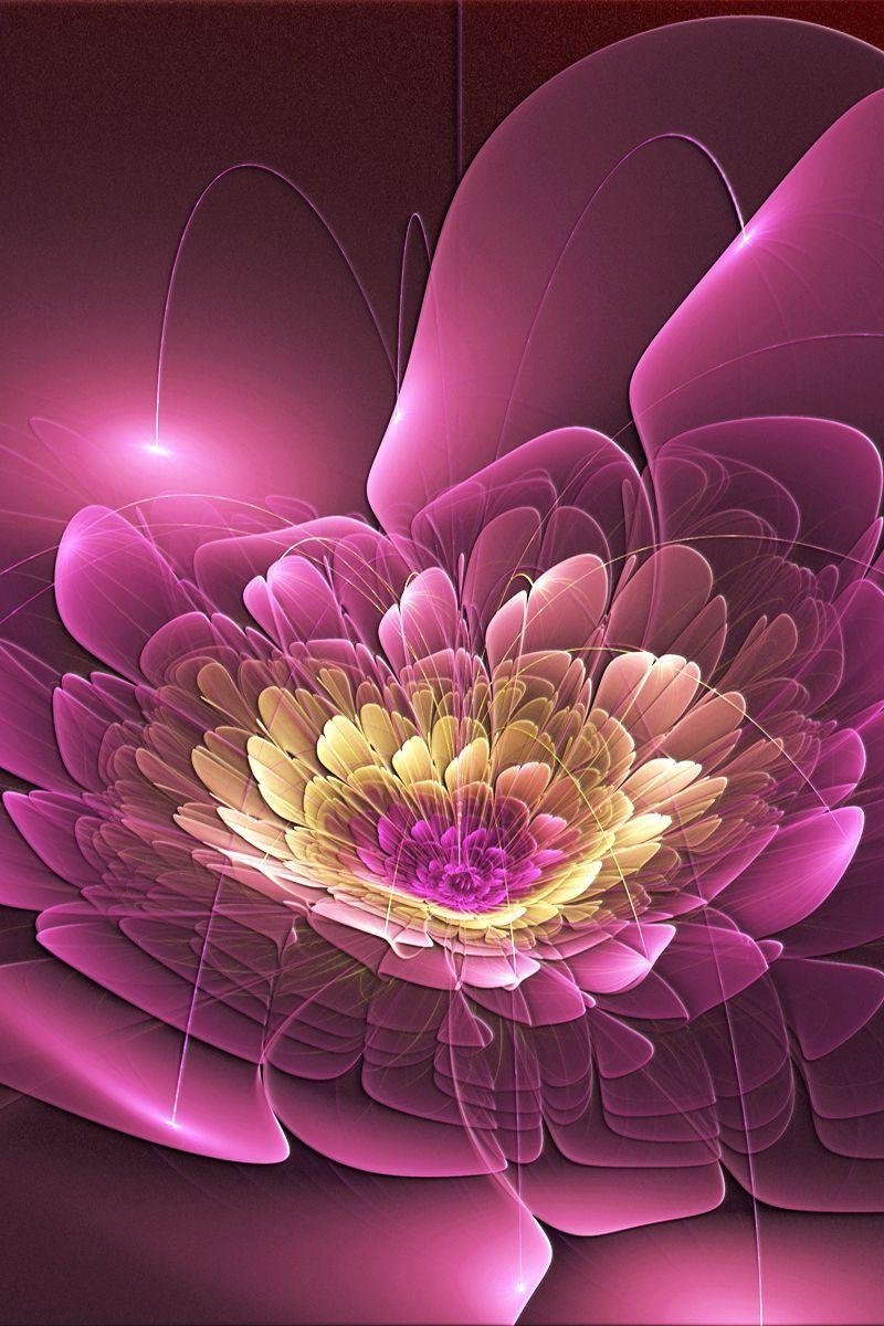 800x1200 Download Wallpaper 800x1200 Pink, Flower, Form, Fractal Iphone 4s 4 For Parallax HD Background