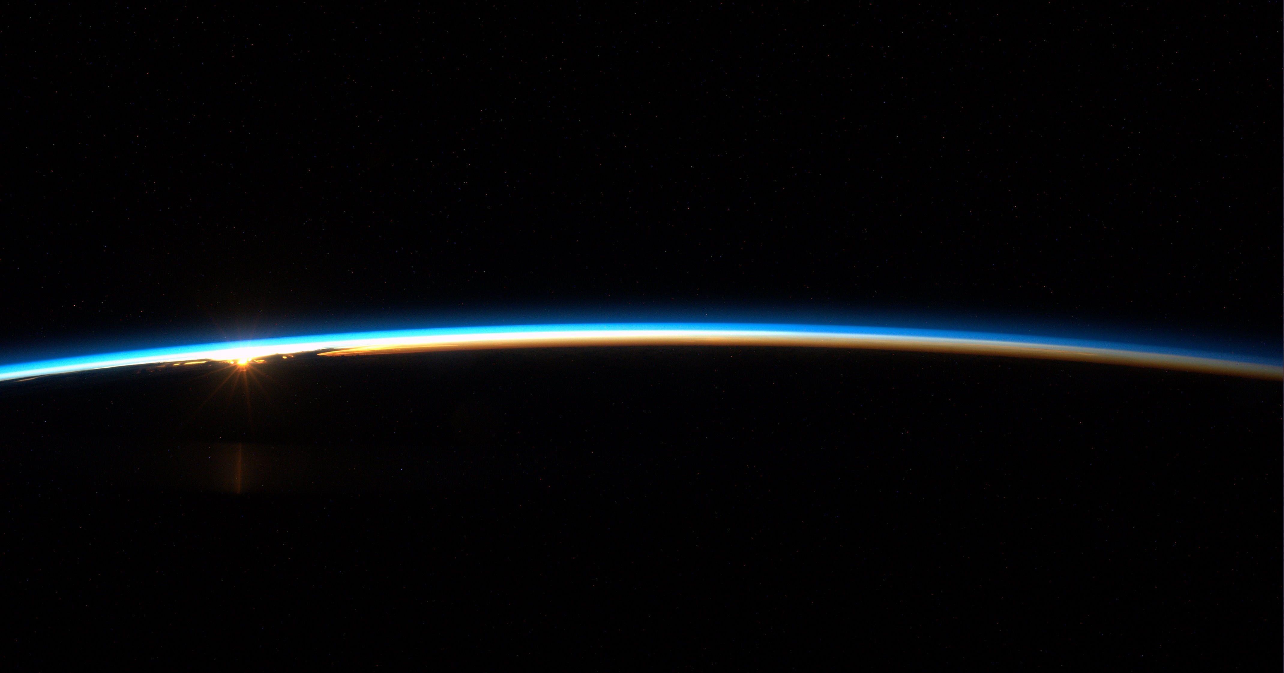 4279x2244 Black And Blue Laptop Computer, Space, Earth, Horizon, Wallpaper & Background Download