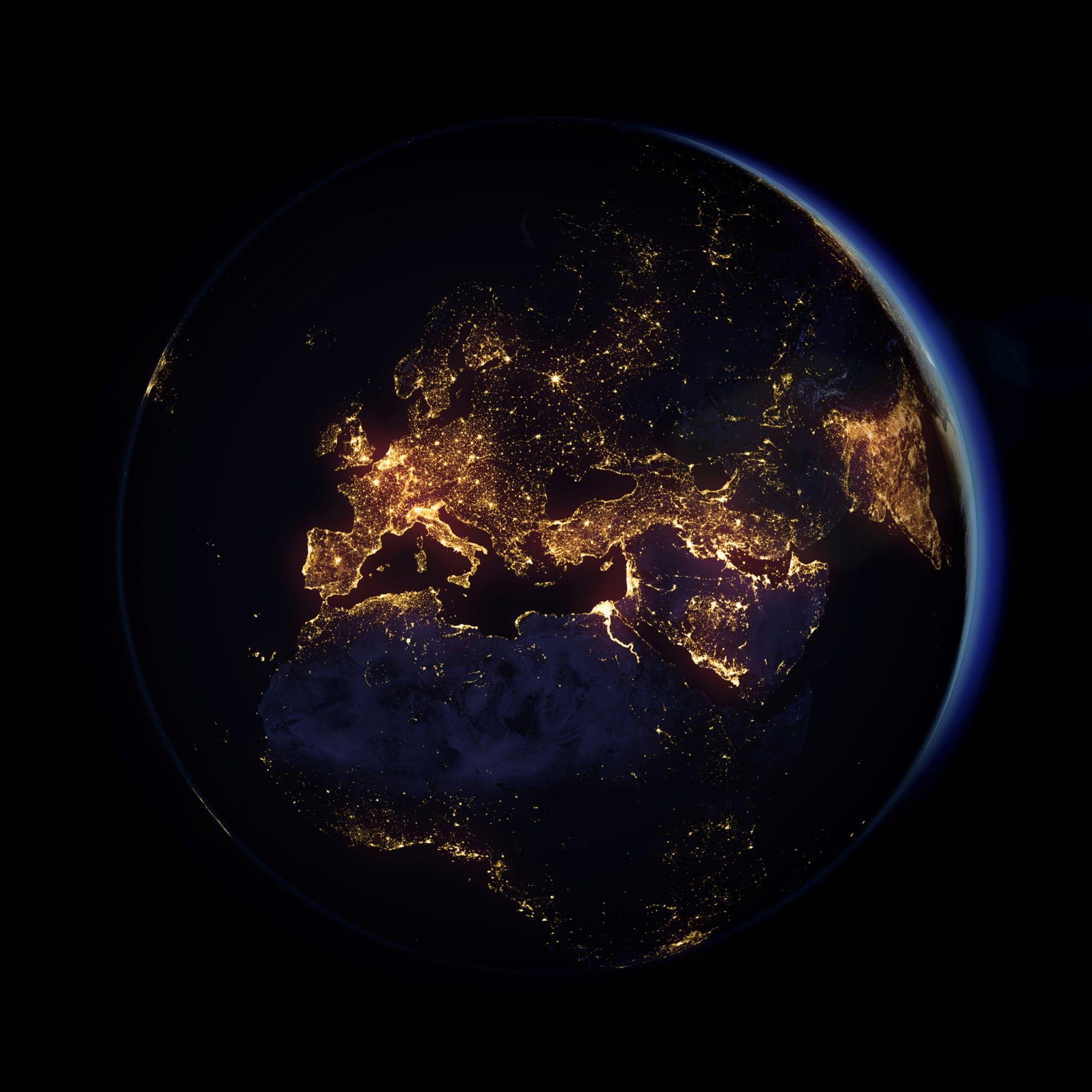 2048x2048 Planet Earth 4K 5K Wallpaper