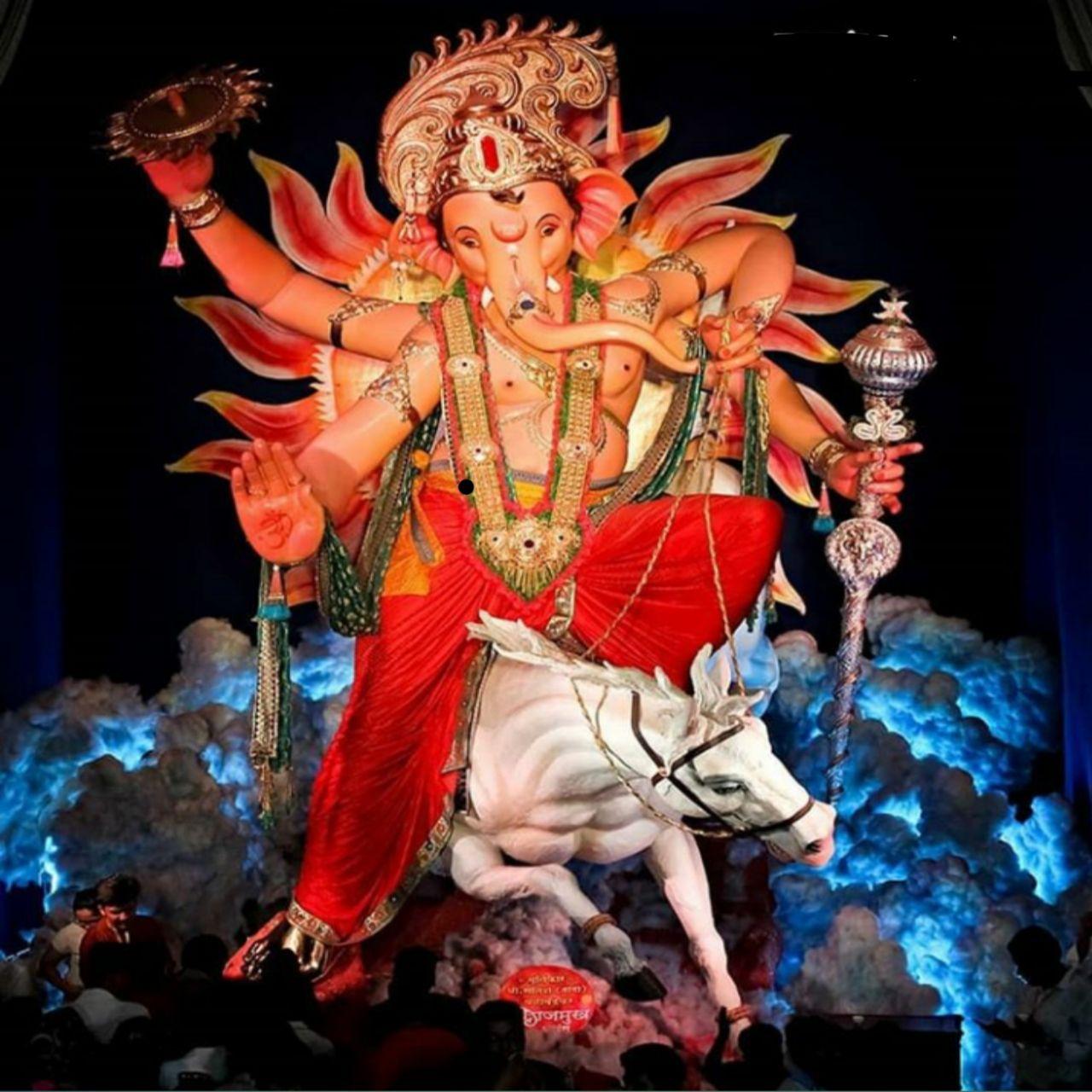 1280x1280 Lord Ganesha HD Wallpaper 1080P, Download Free