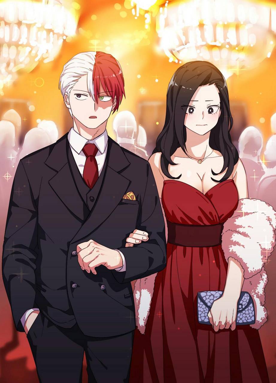922x1280 Momo and Todoroki wallpaper