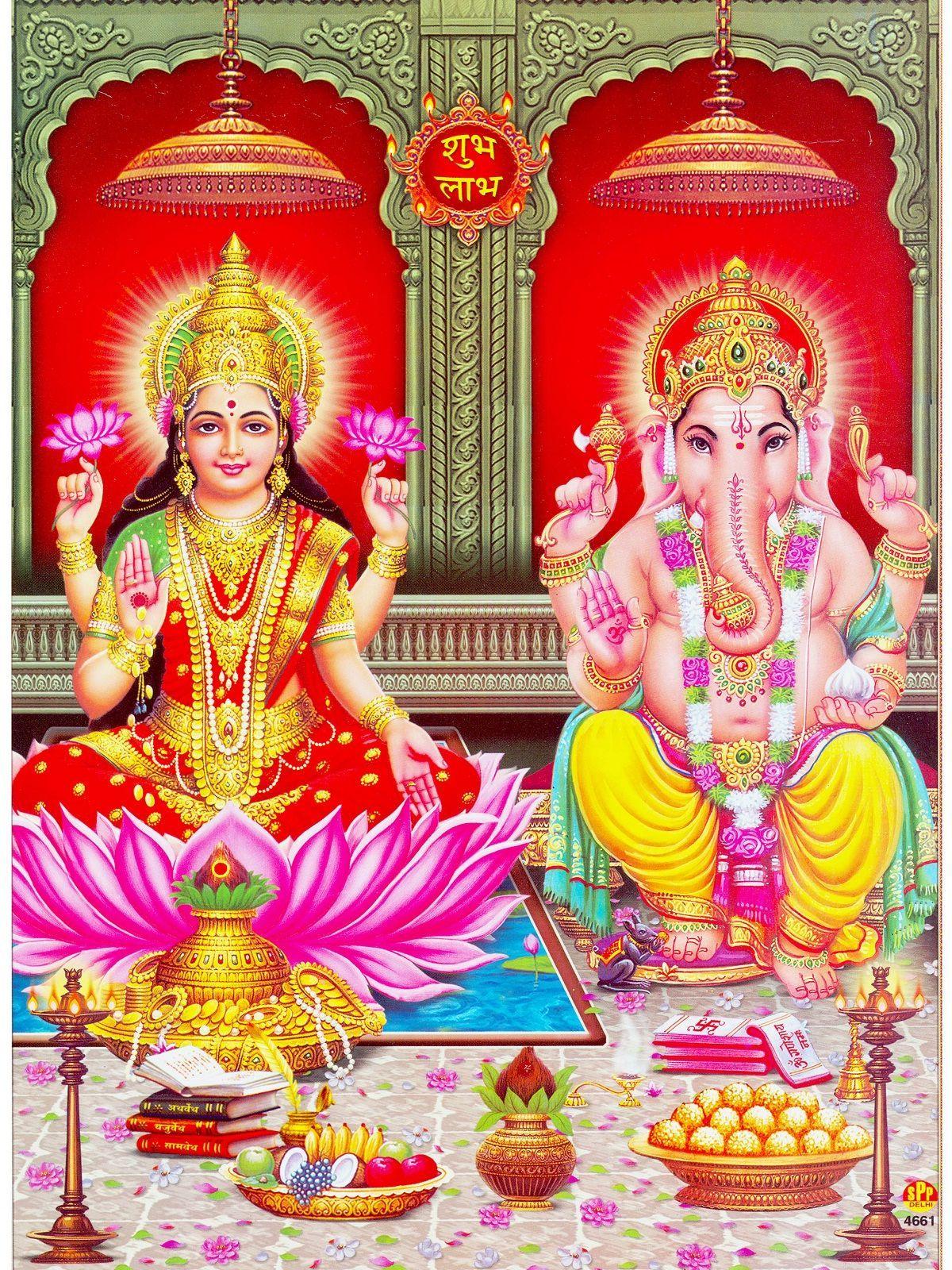 Ganesh Lakshmi Wallpapers - Top Free Ganesh Lakshmi Backgrounds ...