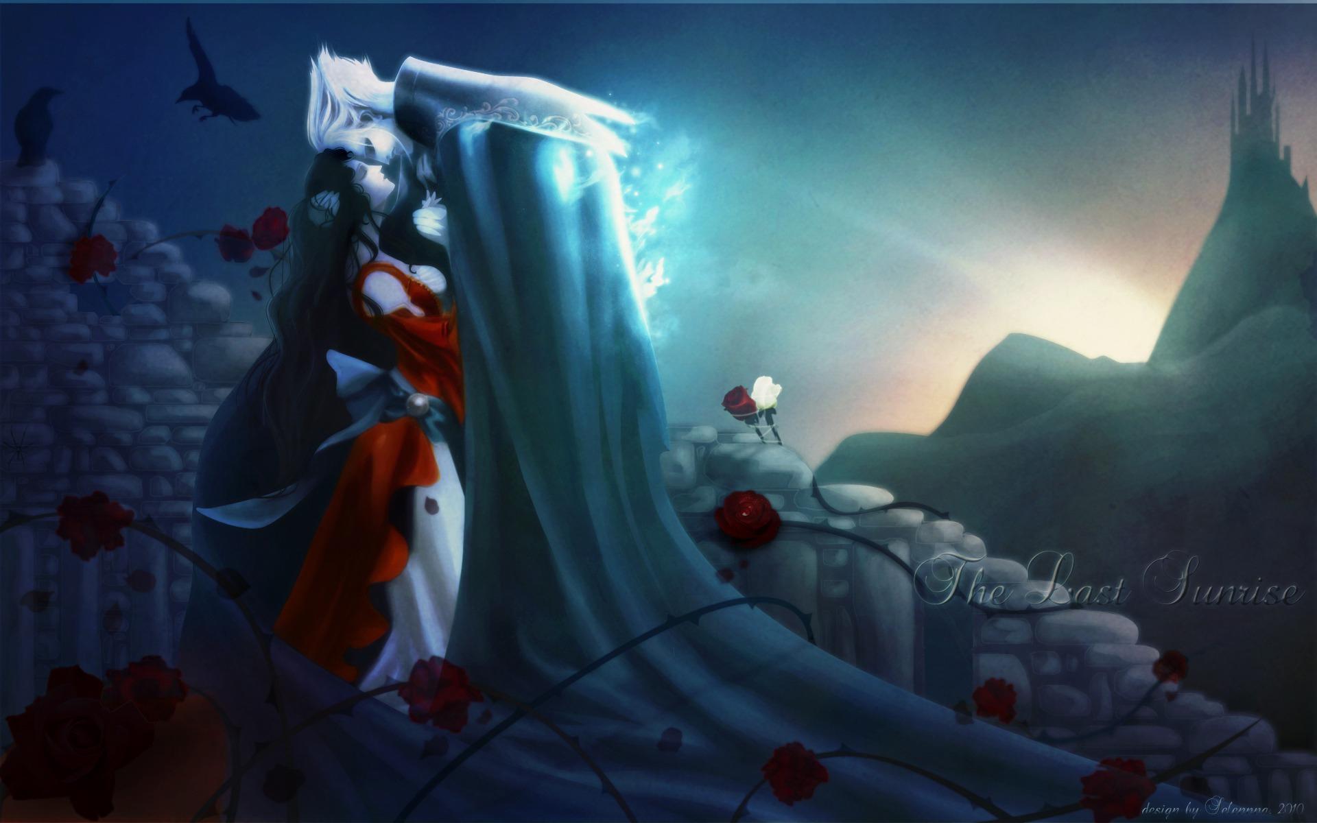 1920x1200 Vampire Hunter D love romance magic girl wallpaperx1200