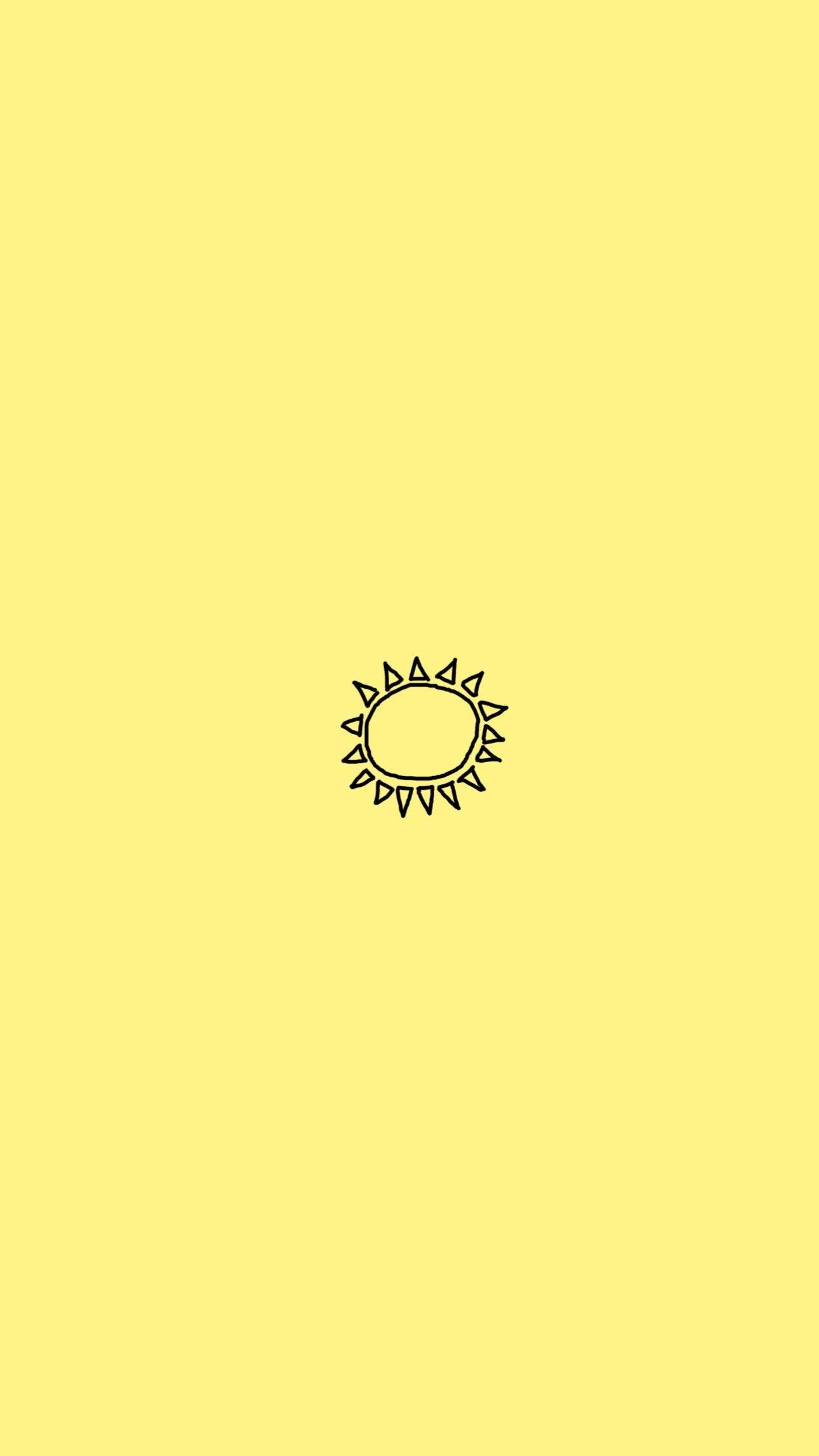 1288x2289 Pastel Yellow Wallpaper