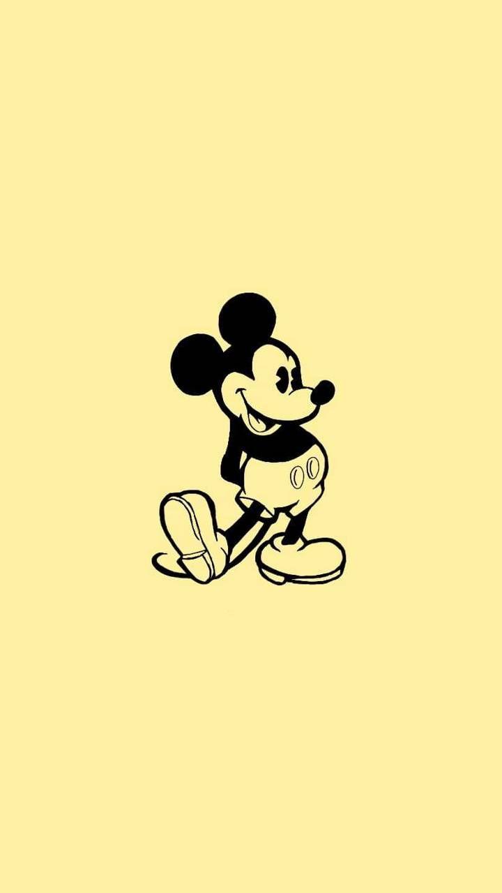 720x1280 Mickey yellow wallpaper
