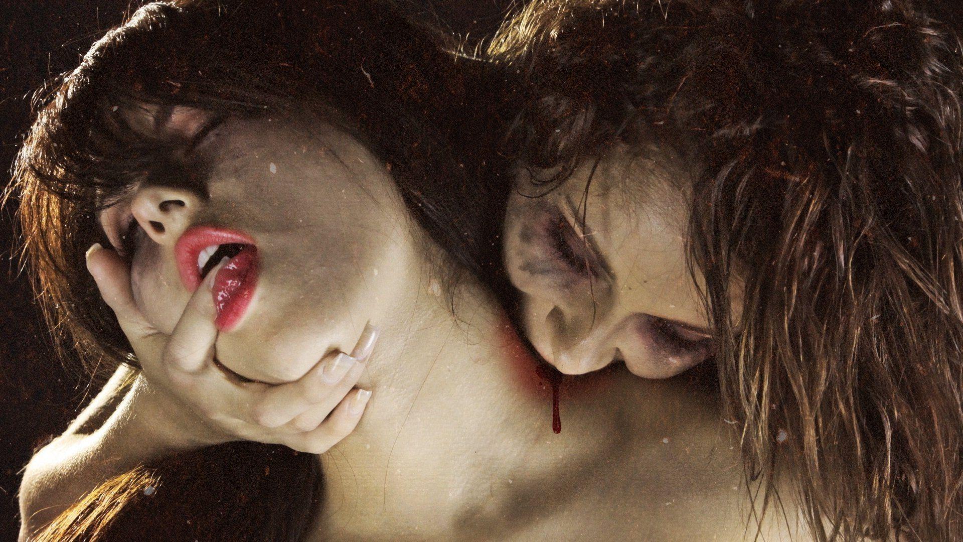 1920x1080 Vampire Love Wallpaper