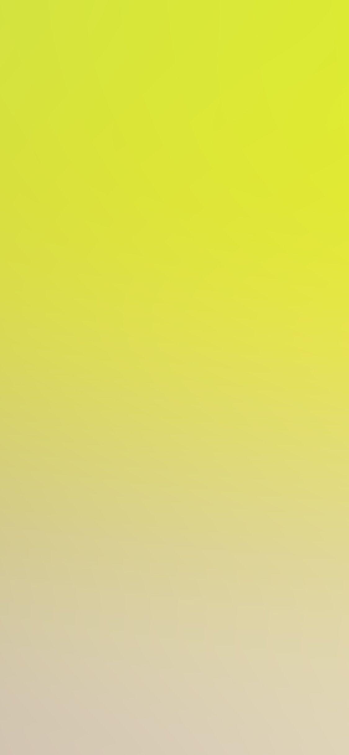 1125x2436 Lemon Yellow Gradation Blur Wallpaper