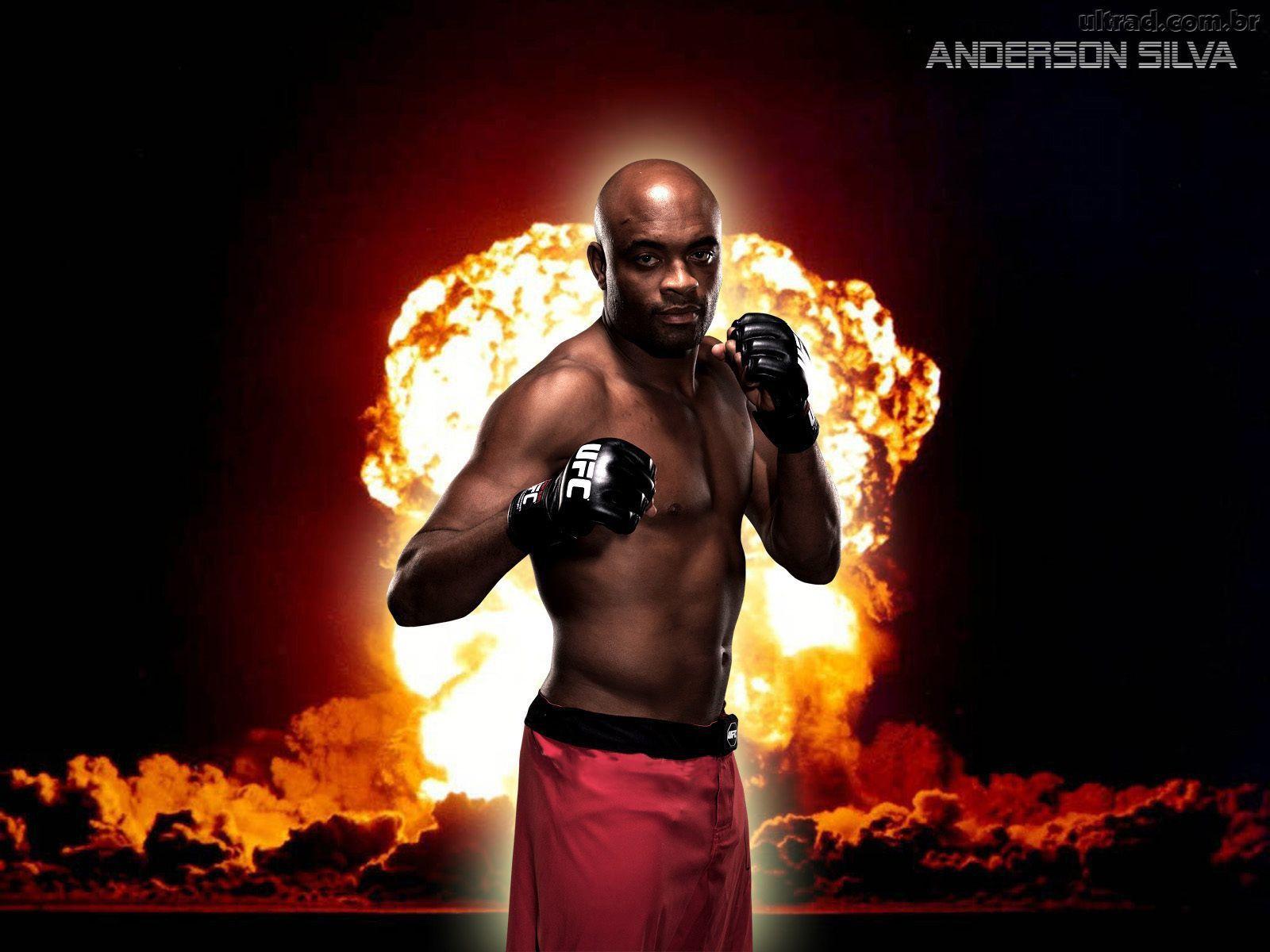 1600x1200 UFC fighter Anderson Silva. spider Desktop wallpaper 1600x1200