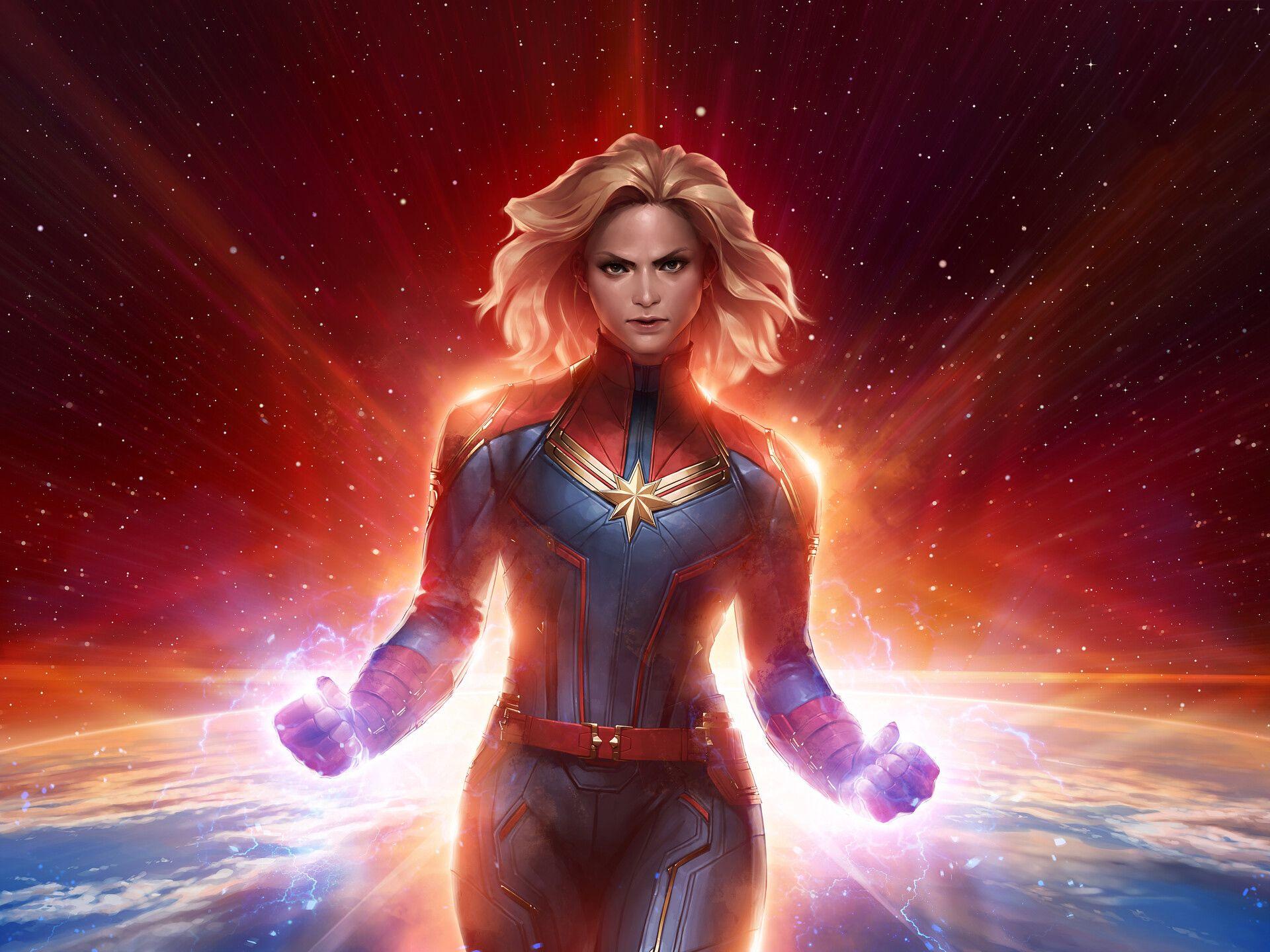 1920x1440 Marvel Future Fight Captain Marvel, HD Games, 4k Wallpaper, Image, Background, Photo and Picture