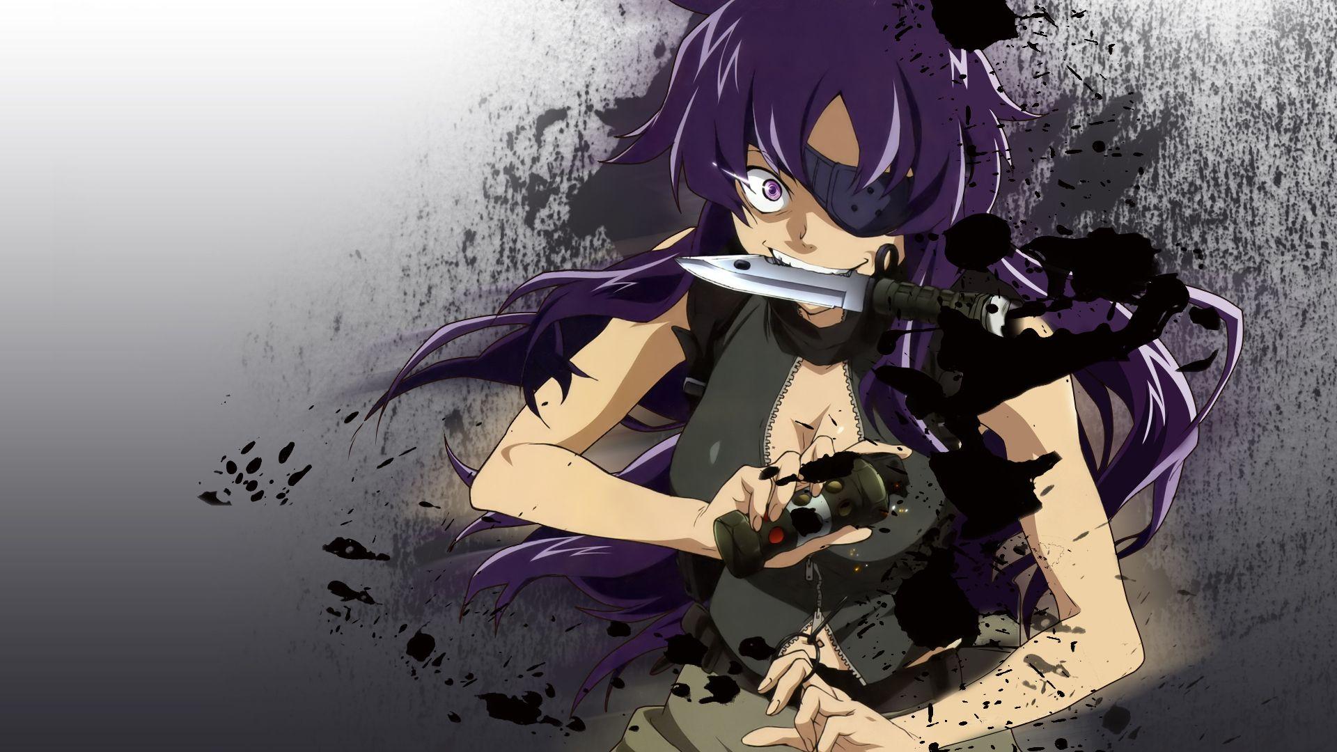 1920x1080 Photos Future Diary Anime young woman 1920x1080