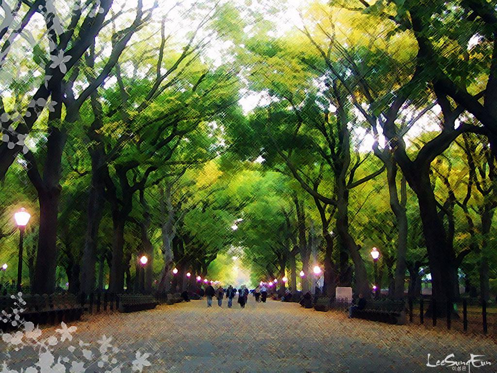 1024x768 Central Park Wallpaper