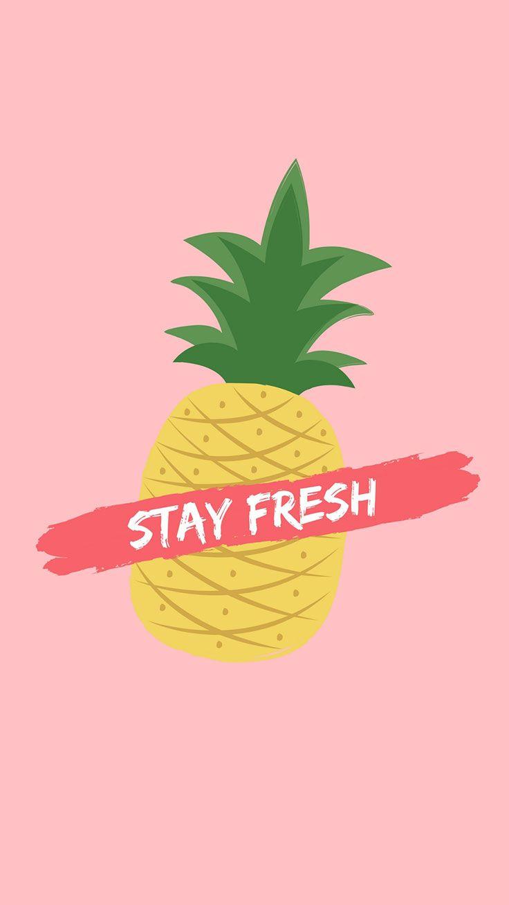 736x1308 Fresh Pineapple Wallpaper