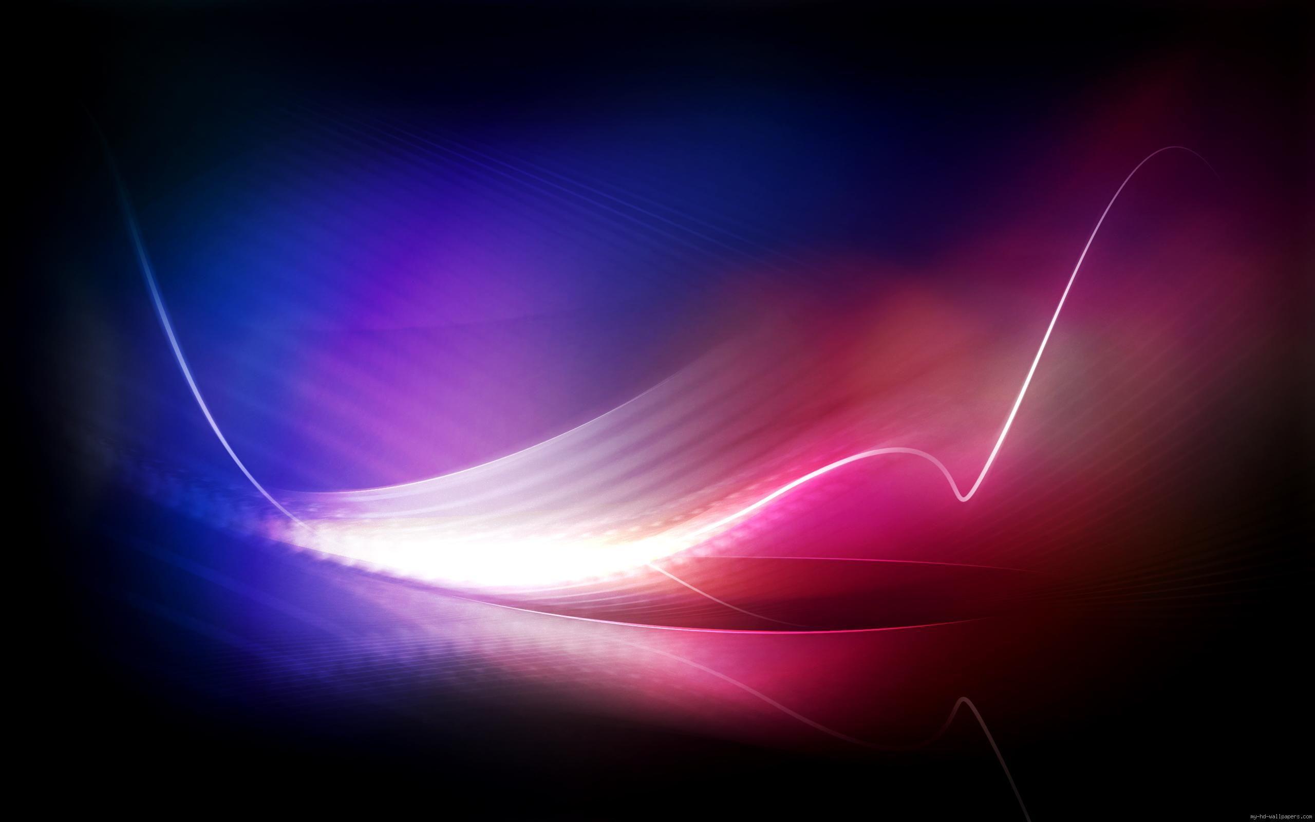 2560x1600 Wallpaper Abstract blue and pink wave HD Wallpaper