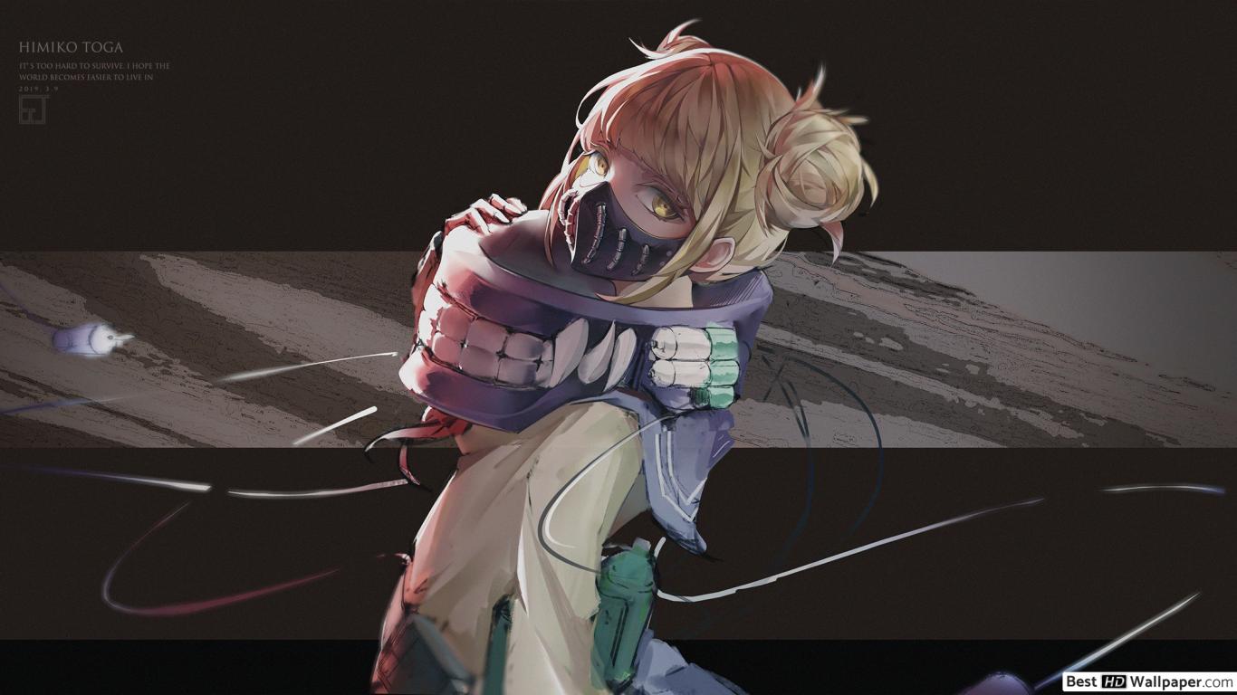 1366x768 My Hero Academia Toga Crazy Murderor HD wallpaper download