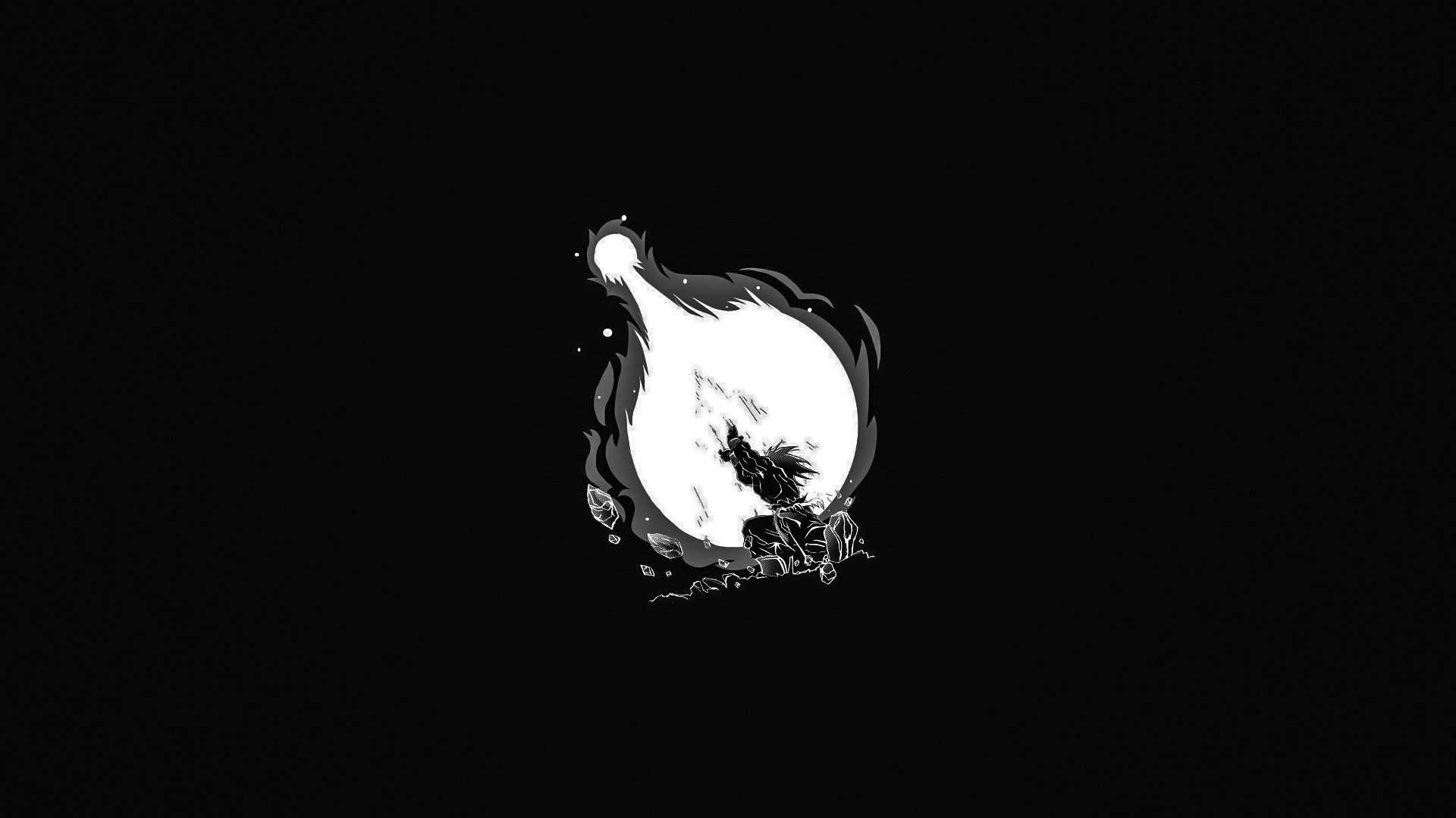 1920x1080 Dragon Ball Z Wallpaper Black And White