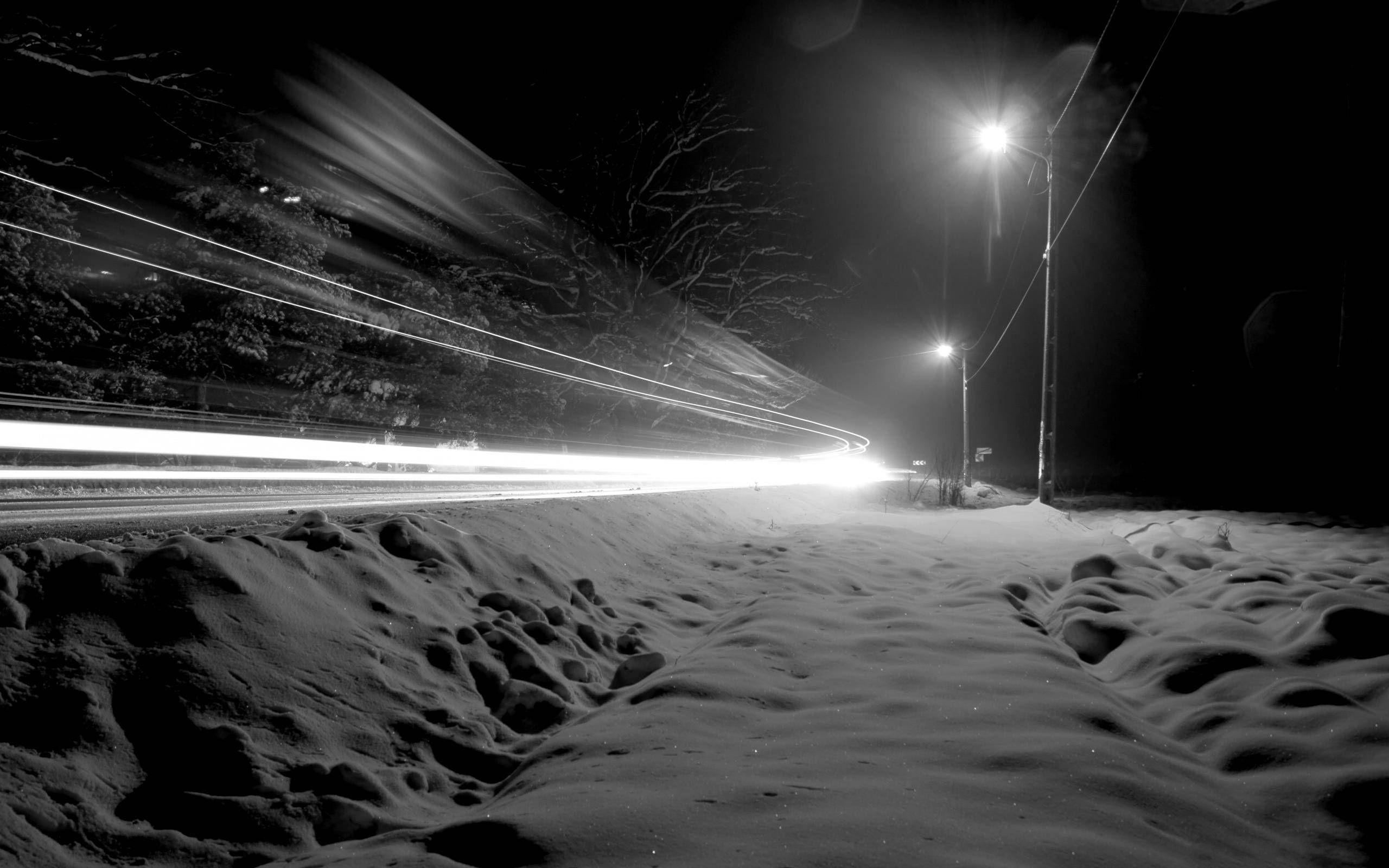 2560x1600 Beautiful Winter Night Wallpaper