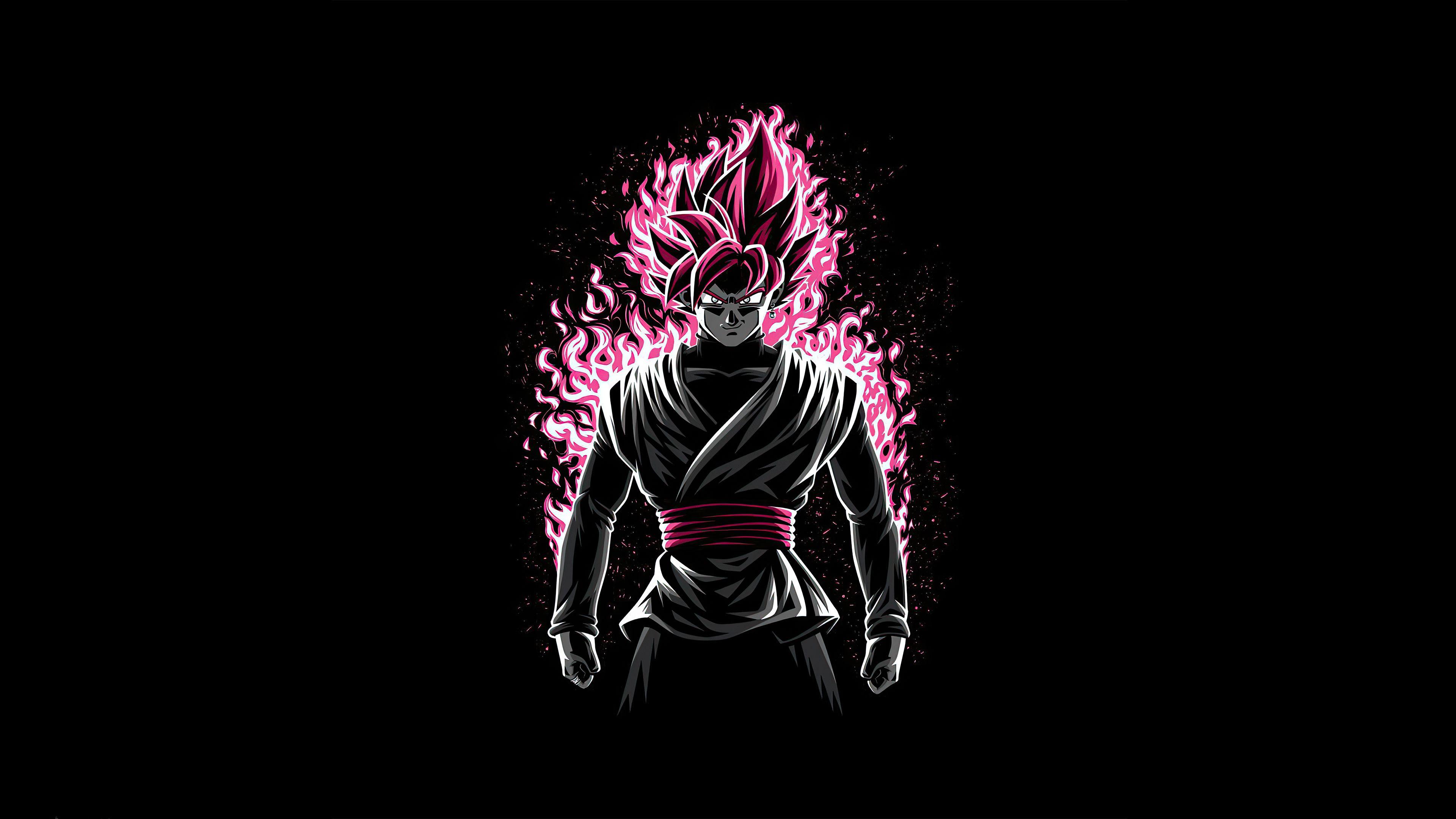 3840x2160 Wallpaper 4k Battle Fire Black Rose Dragon Ball Z Wallpaper