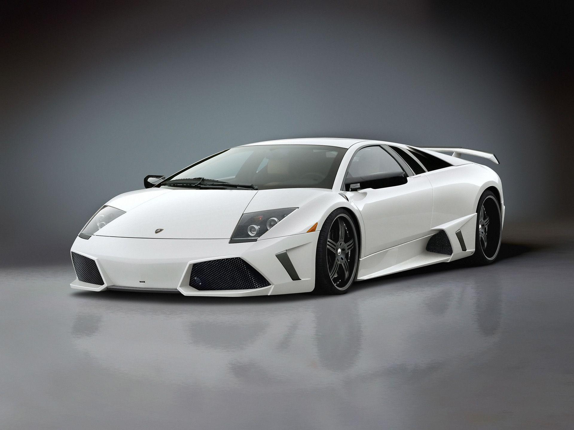 1920x1440 White Lamborghini Murcielago Wallpaper