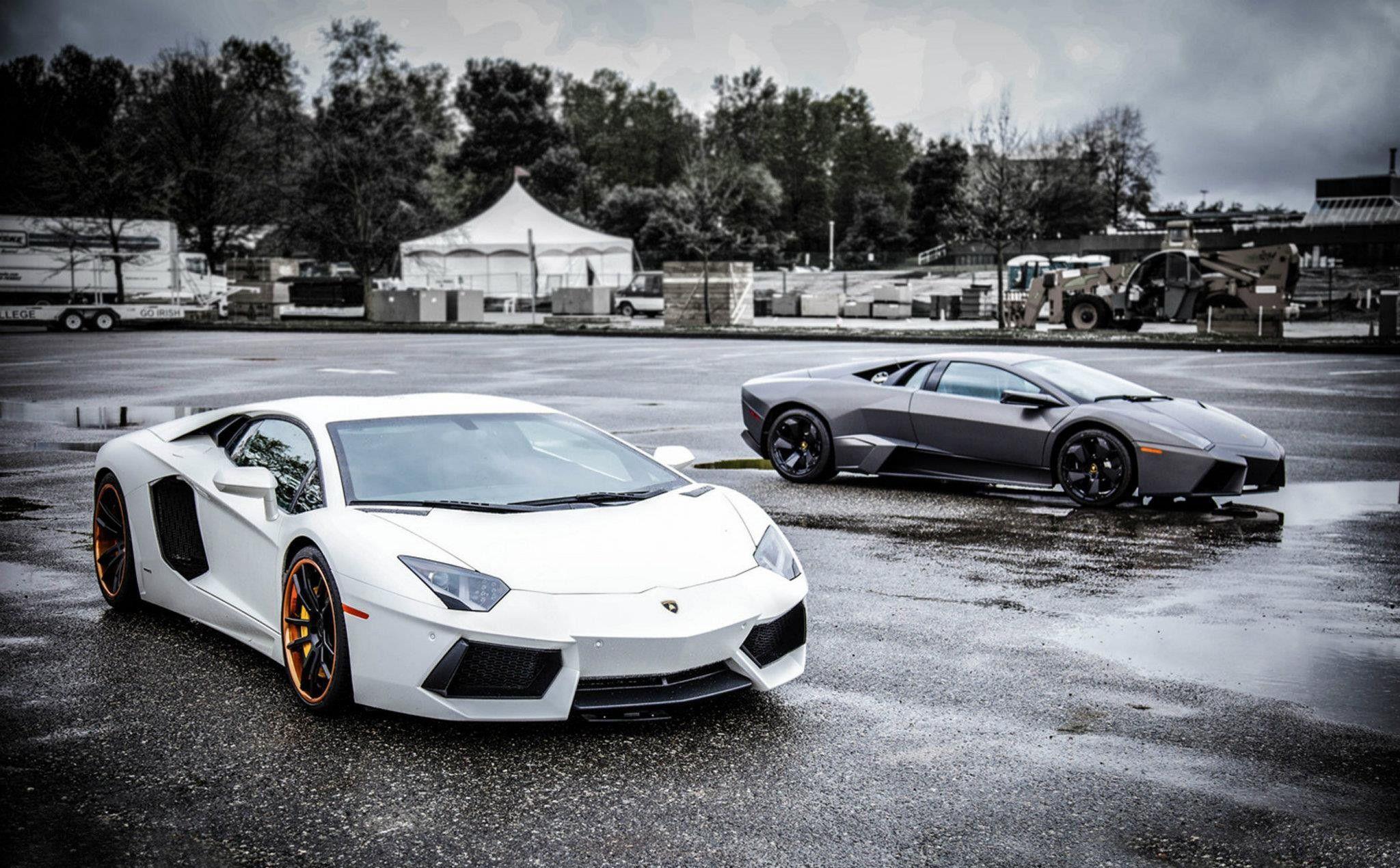 2048x1270 White Lamborghini Wallpaper