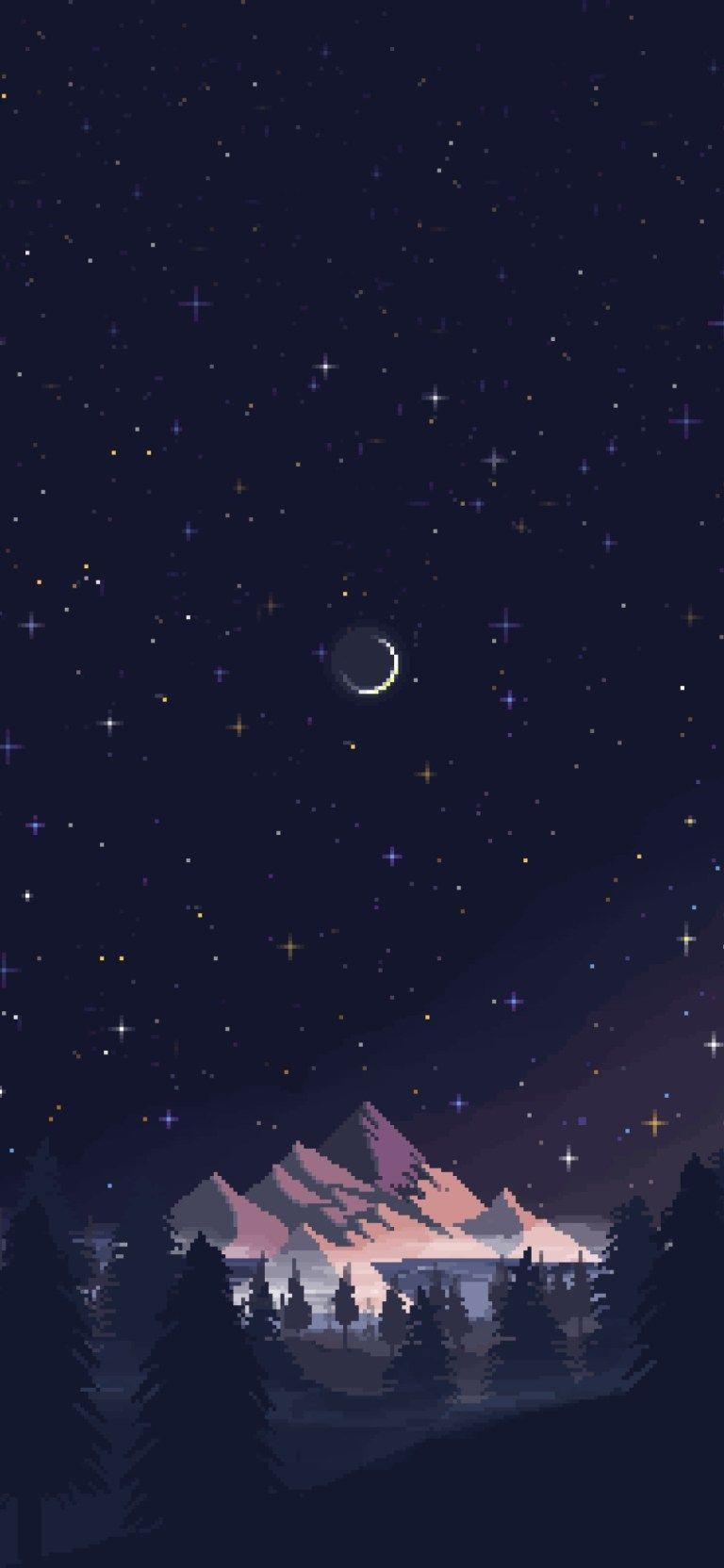 Night Pixel Wallpapers - Top Free Night Pixel Backgrounds - WallpaperAccess