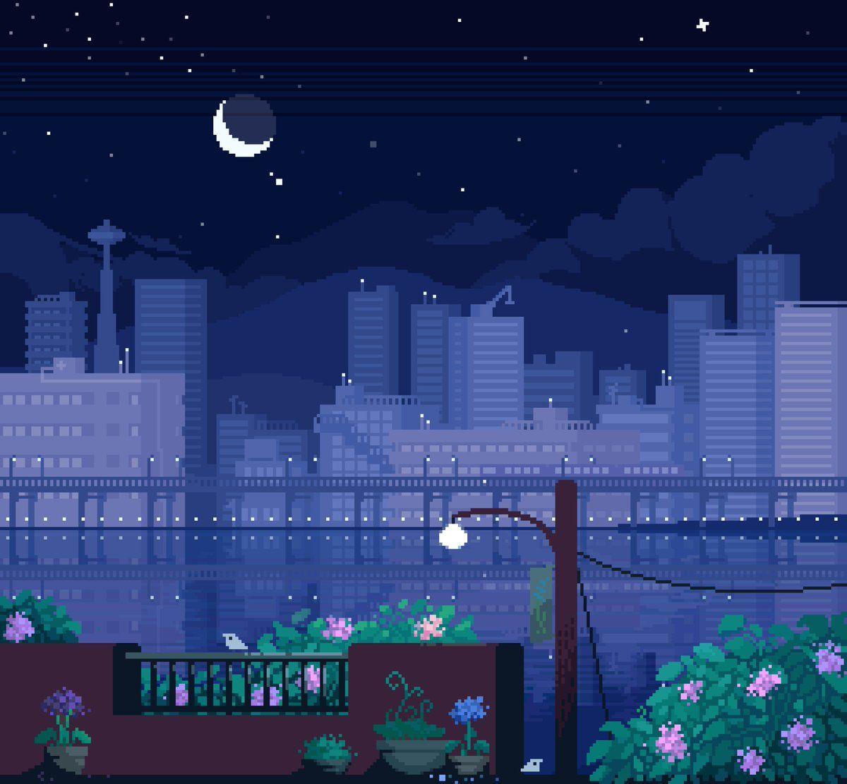 1200x1111 Jubilee ❣️ on Twitter. Pixel art, Night art, Art