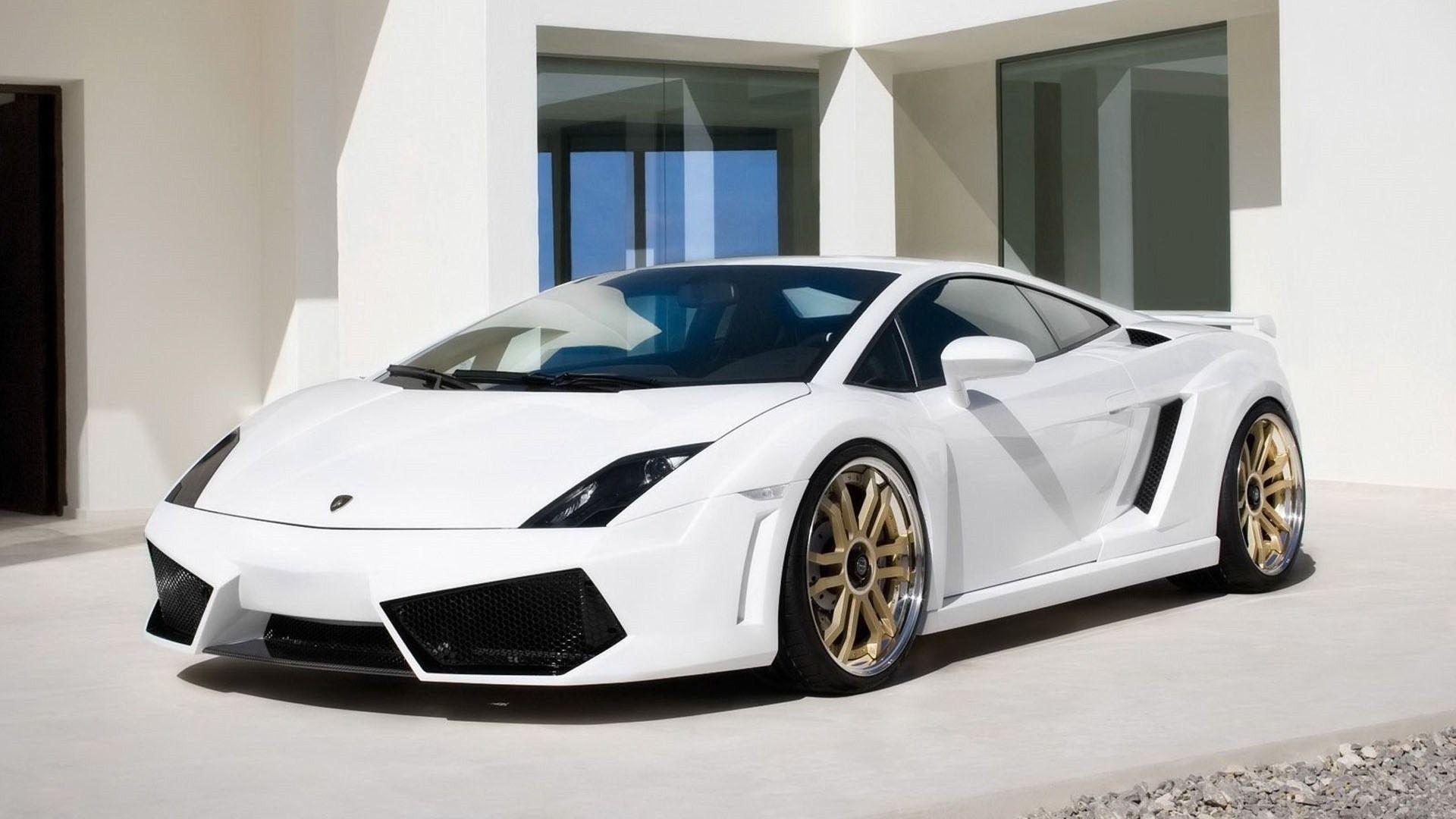 1920x1080 White Lamborghini Wallpaper