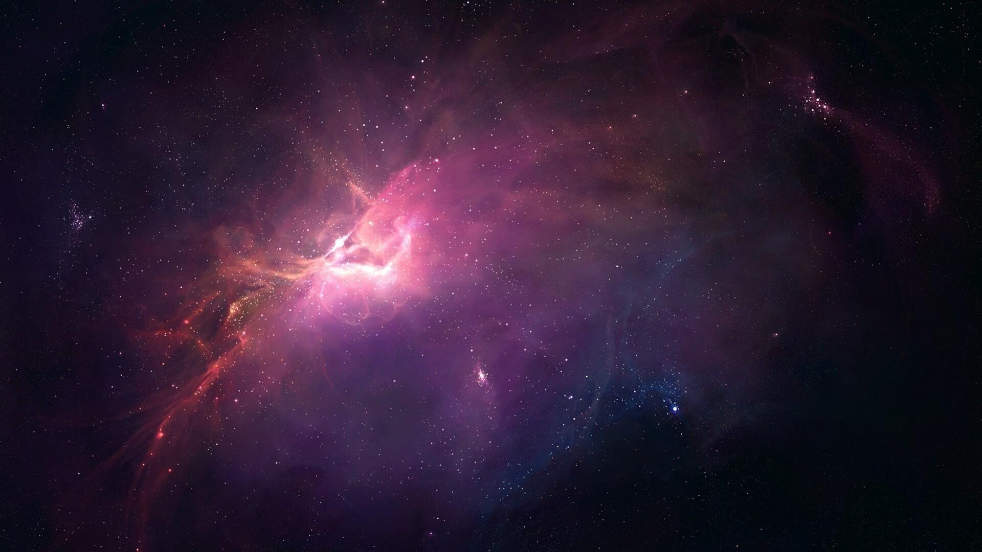 1920x1080 Universe Pink Nebula Wallpaper [1920x1080]