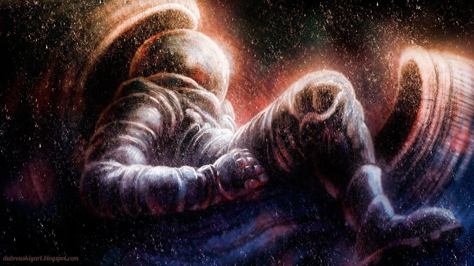 1920x1080 drawing, Astronaut Wallpaper HD / Desktop and Mobile Background