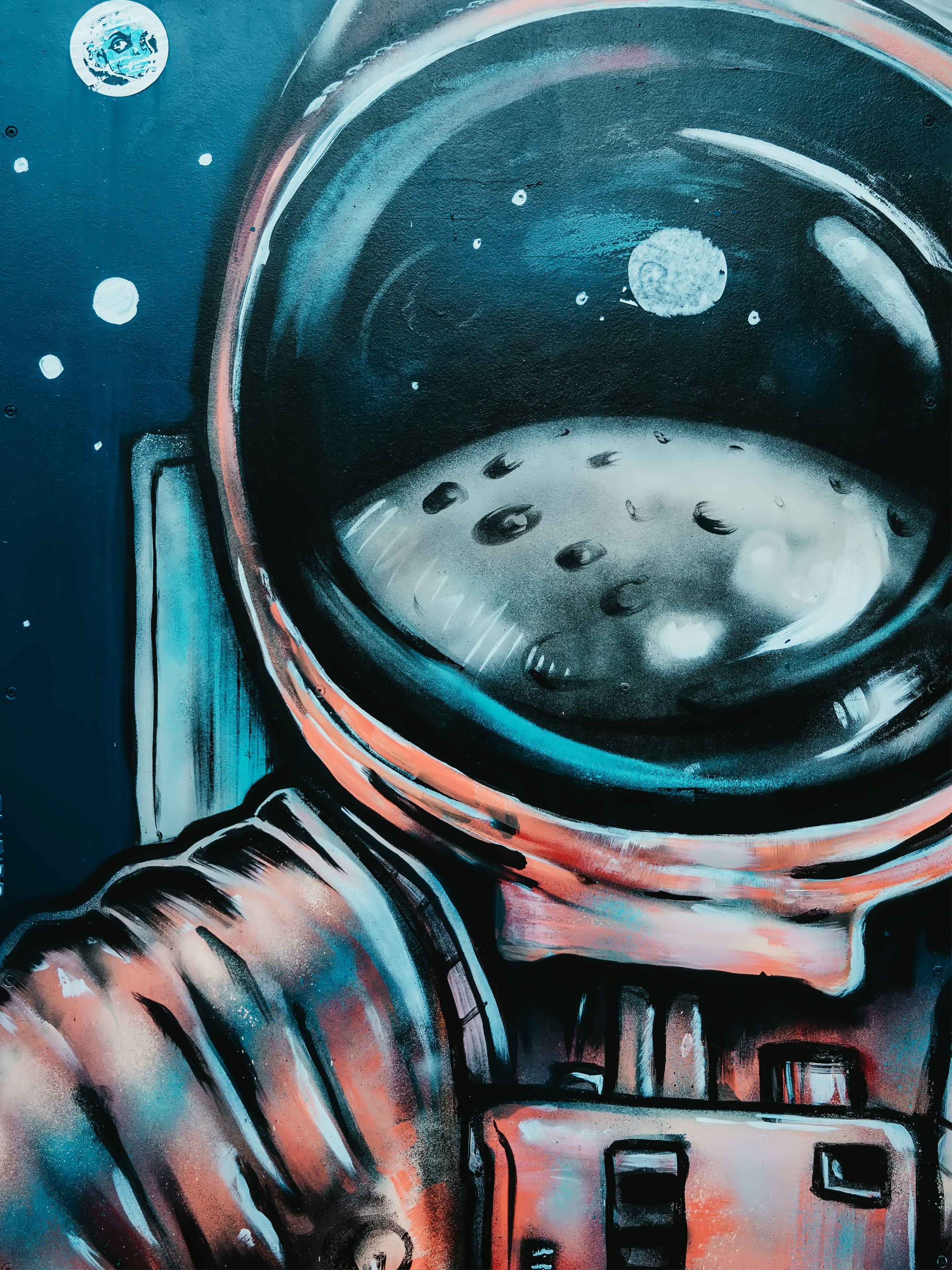 2880x3840 Astronaut drawing wallpaper