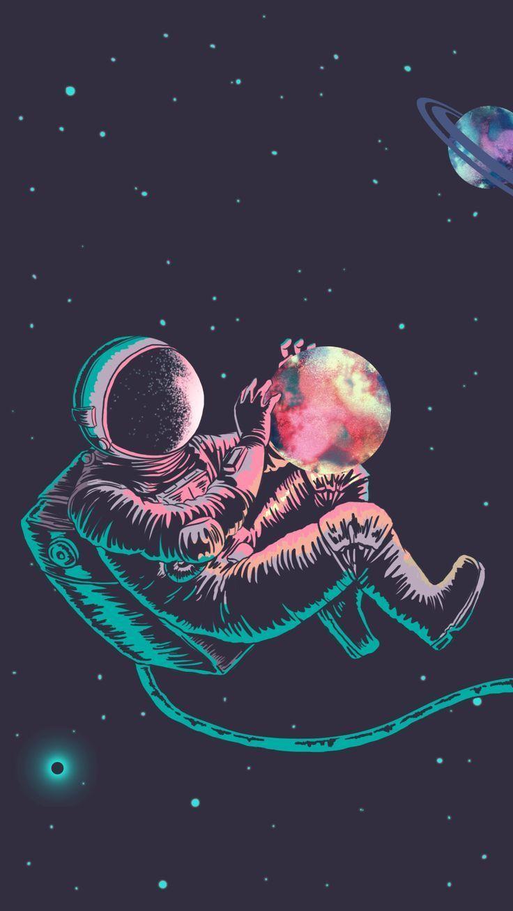 736x1308 Space Astronaut Wallpaper