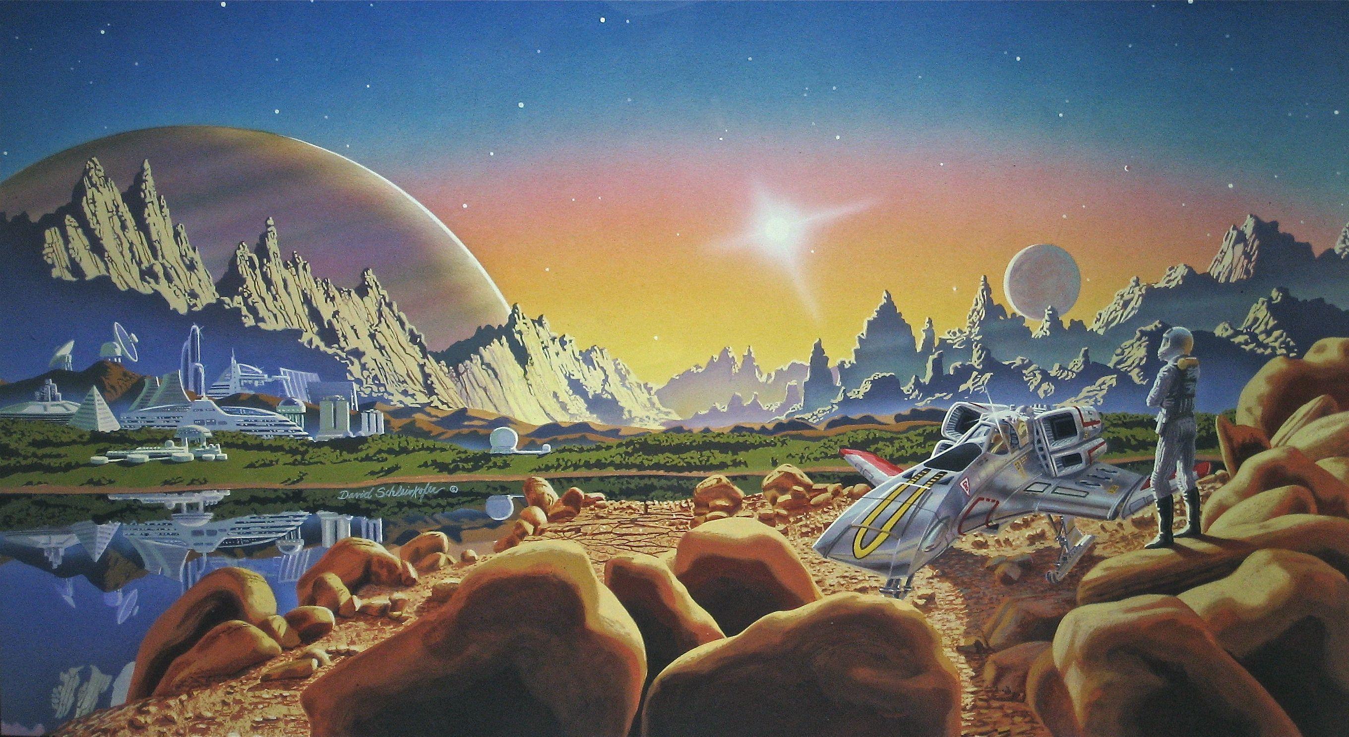 2720x1486 Retro Futuristic 4k Art Wallpaper