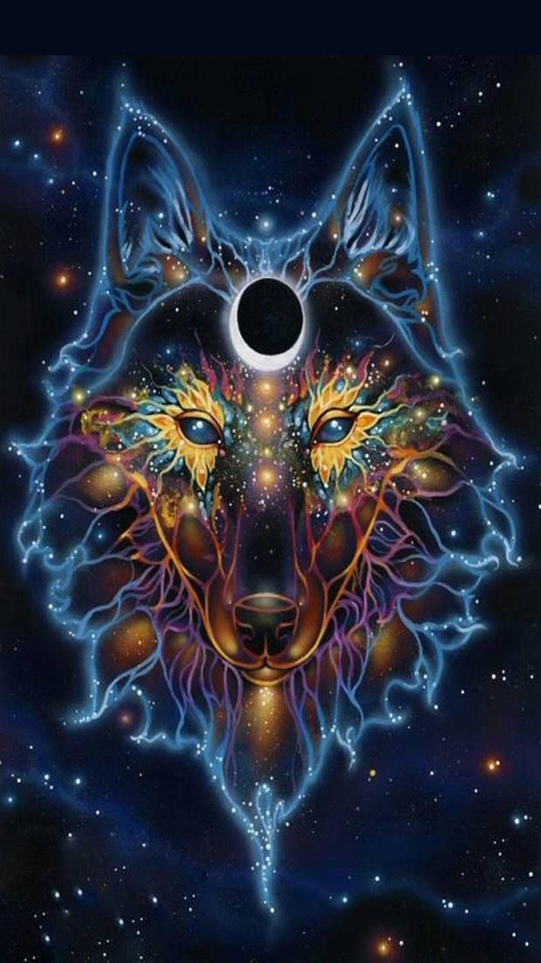1080x1920 Celtic Wolf Art Wallpaper