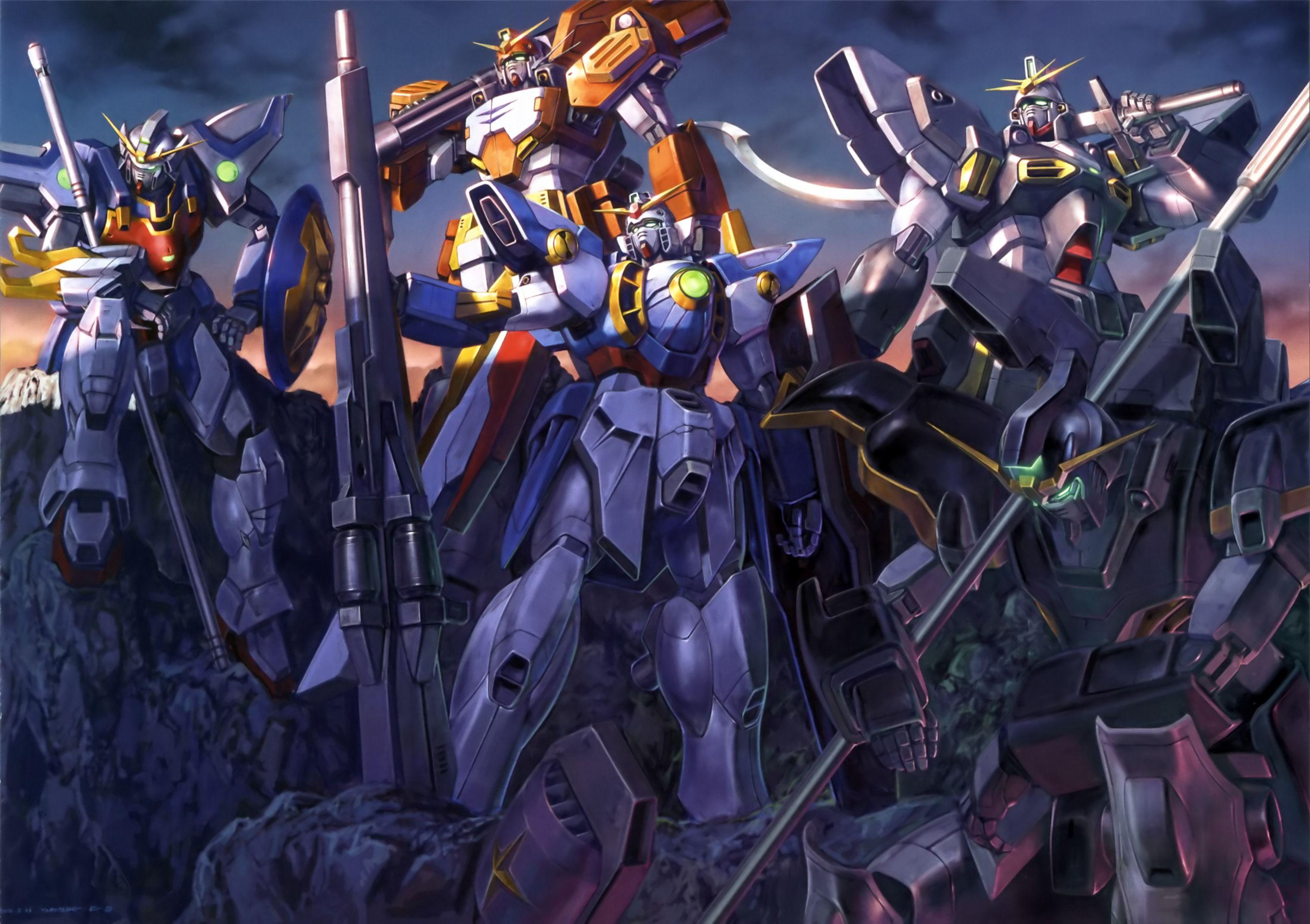 3039x2145 gundam gundam wing gundam deathscythe gundam sandrock wing gundam gun mecha sword