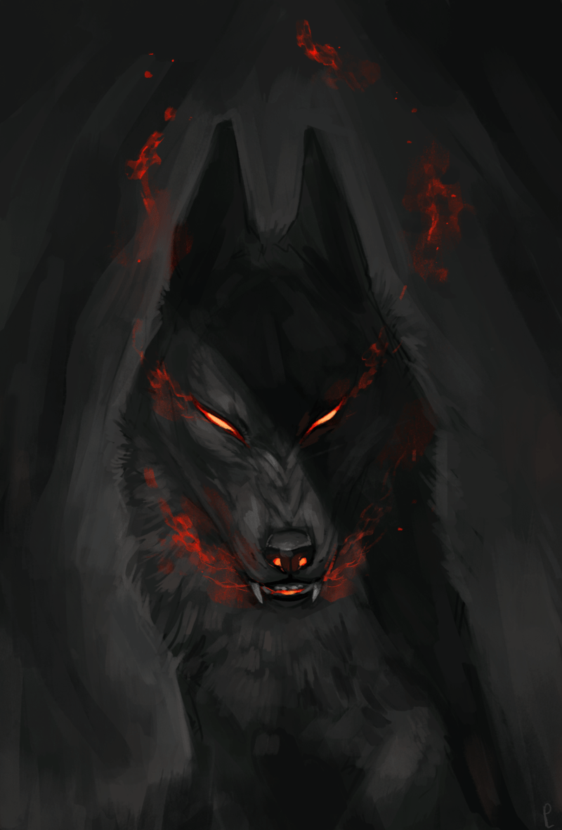 800x1182 Silent Anger. Fantasy wolf, Creature art, Wolf art