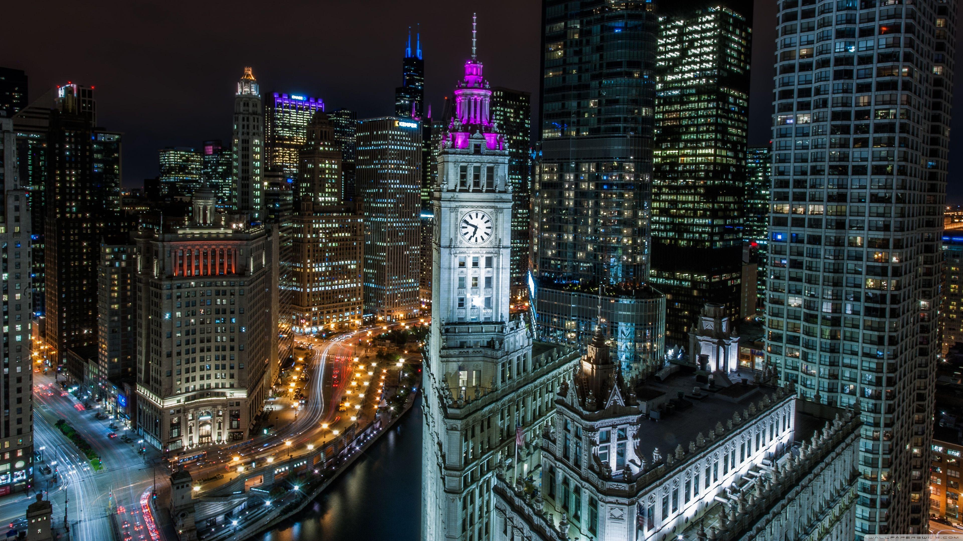 Chicago Night Wallpapers - Top Free Chicago Night Backgrounds